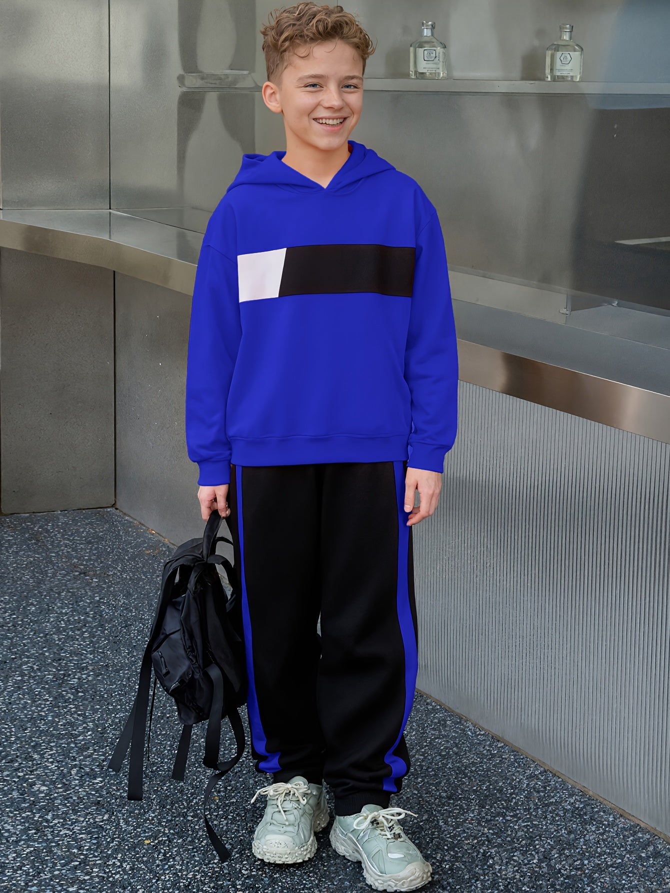 Ensemble 2 pièces sweat à capuche et pantalon de survêtement garçons du 8 au 14 ans MAEJORKEN