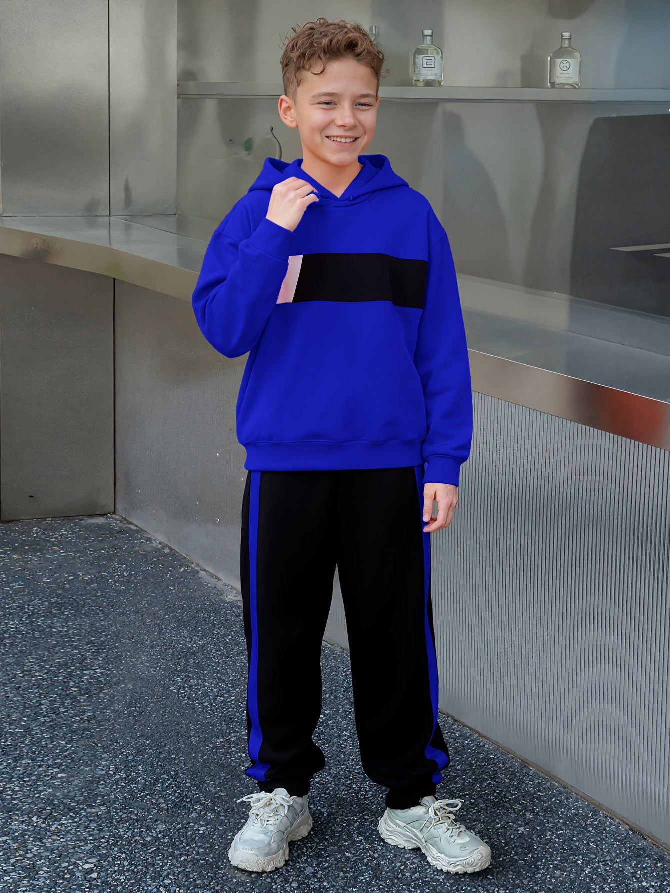 Ensemble 2 pièces sweat à capuche et pantalon de survêtement garçons du 8 au 14 ans MAEJORKEN