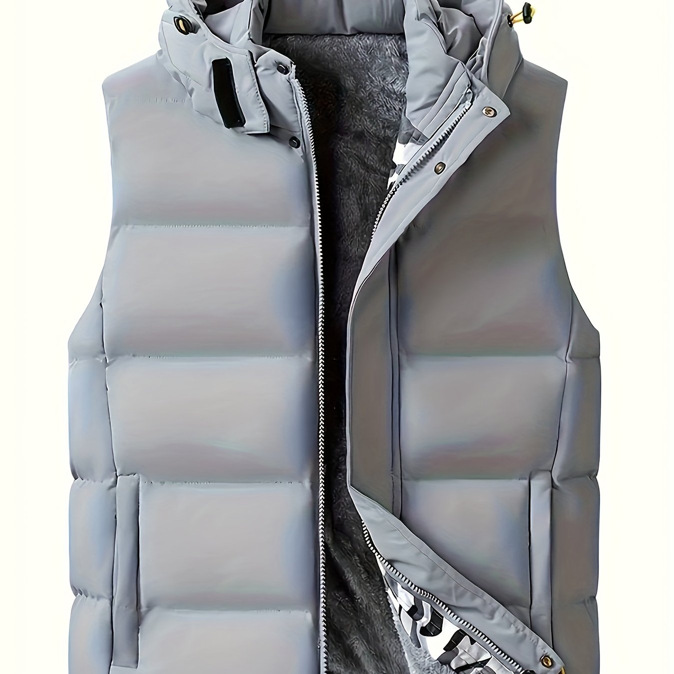 Gilet sans manches à capuche doublé polaire du S au 3XL MAEJORKEN