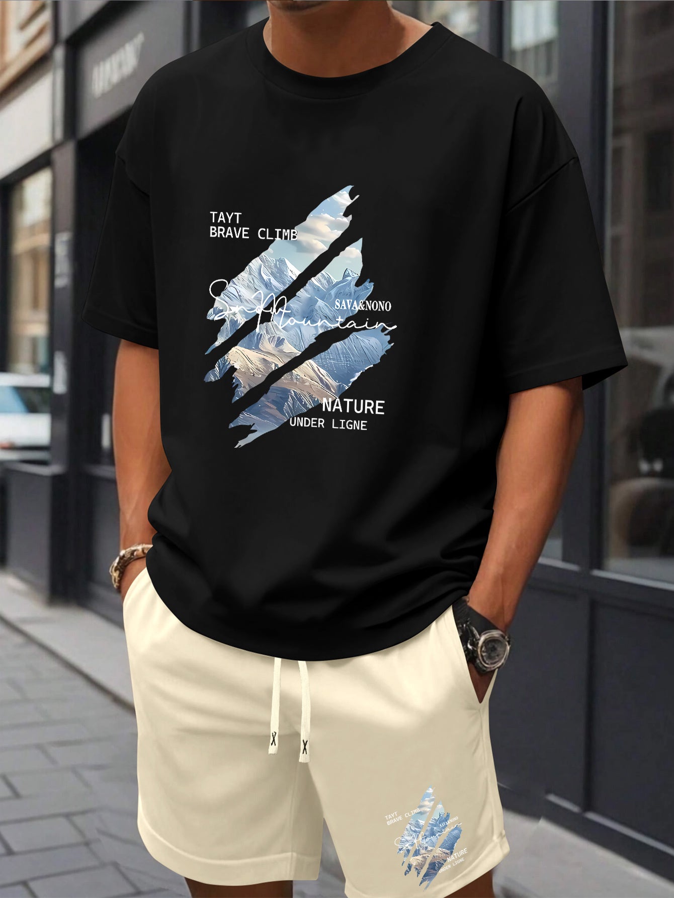 Ensemble t-shirt et short décontractée du S au 2XL