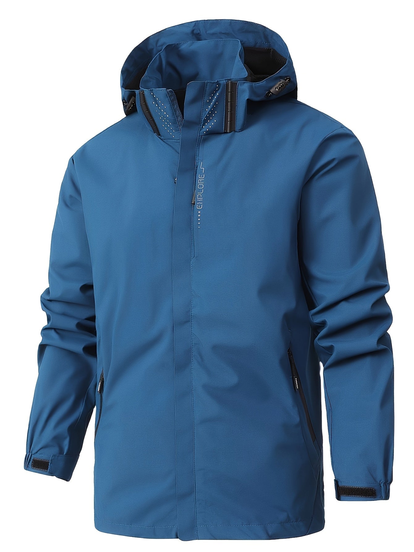 Veste coupe-vent à capuche amovible du S au 3XL