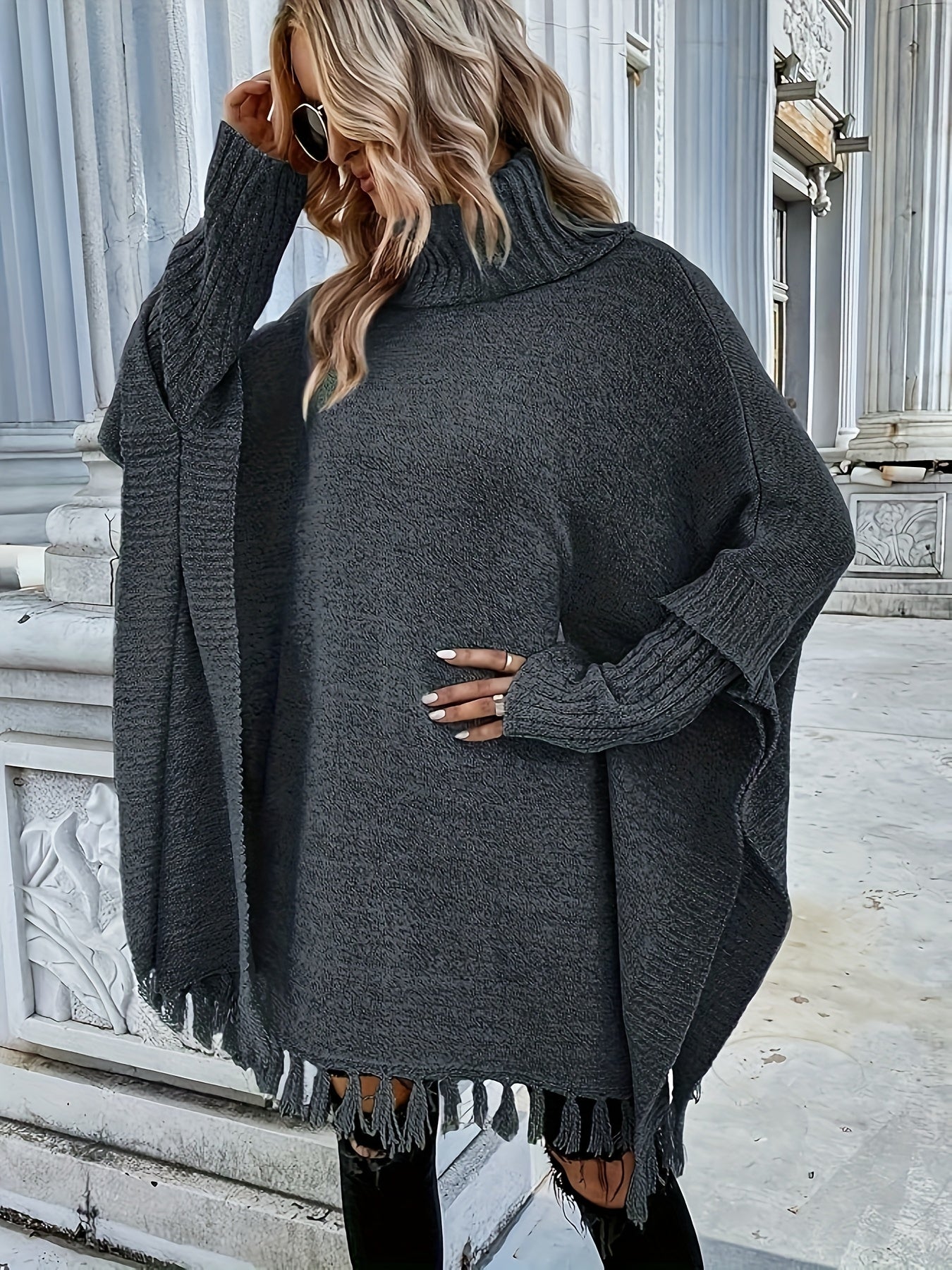 Pull à manche sauve souris grande taille du XL au 5XL MAEJORKEN