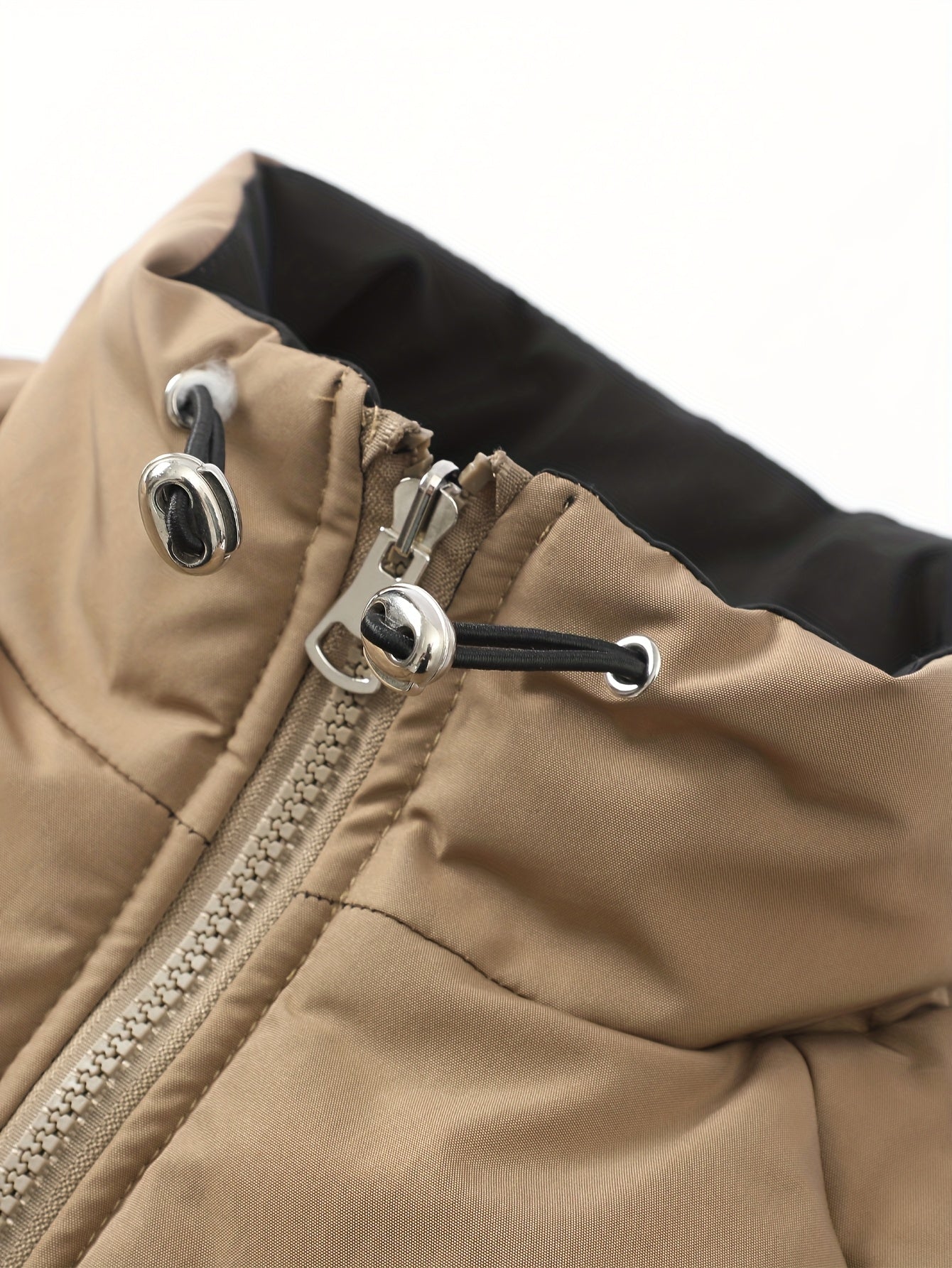 Blouson chaud réversible dotée de fermetures éclair de poignets élastiques et de poches inclinées du S au 3XL MAEJORKEN