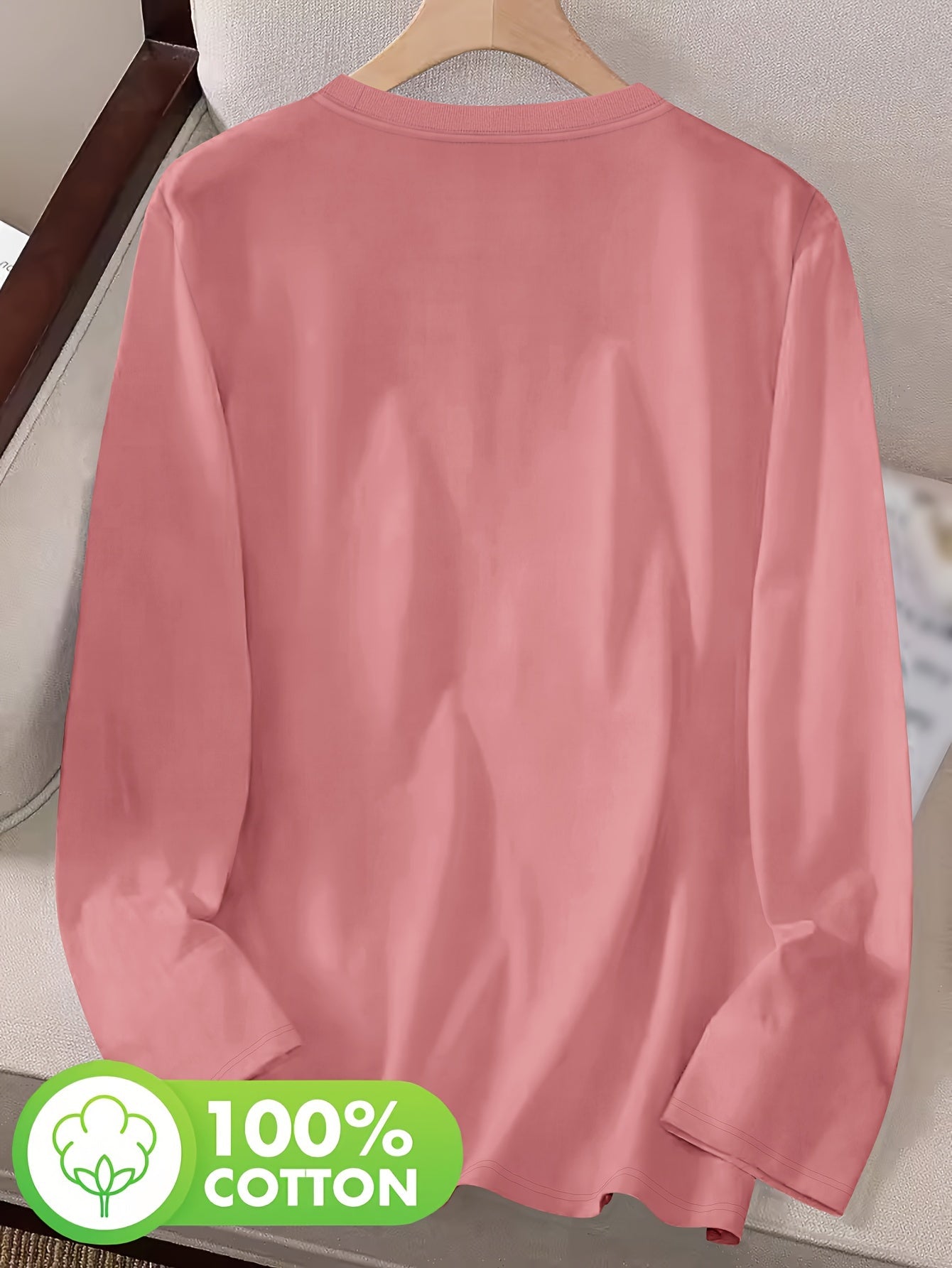 T-shirt à imprimé floral col rond 100% coton du S au 2XL MAEJORKEN