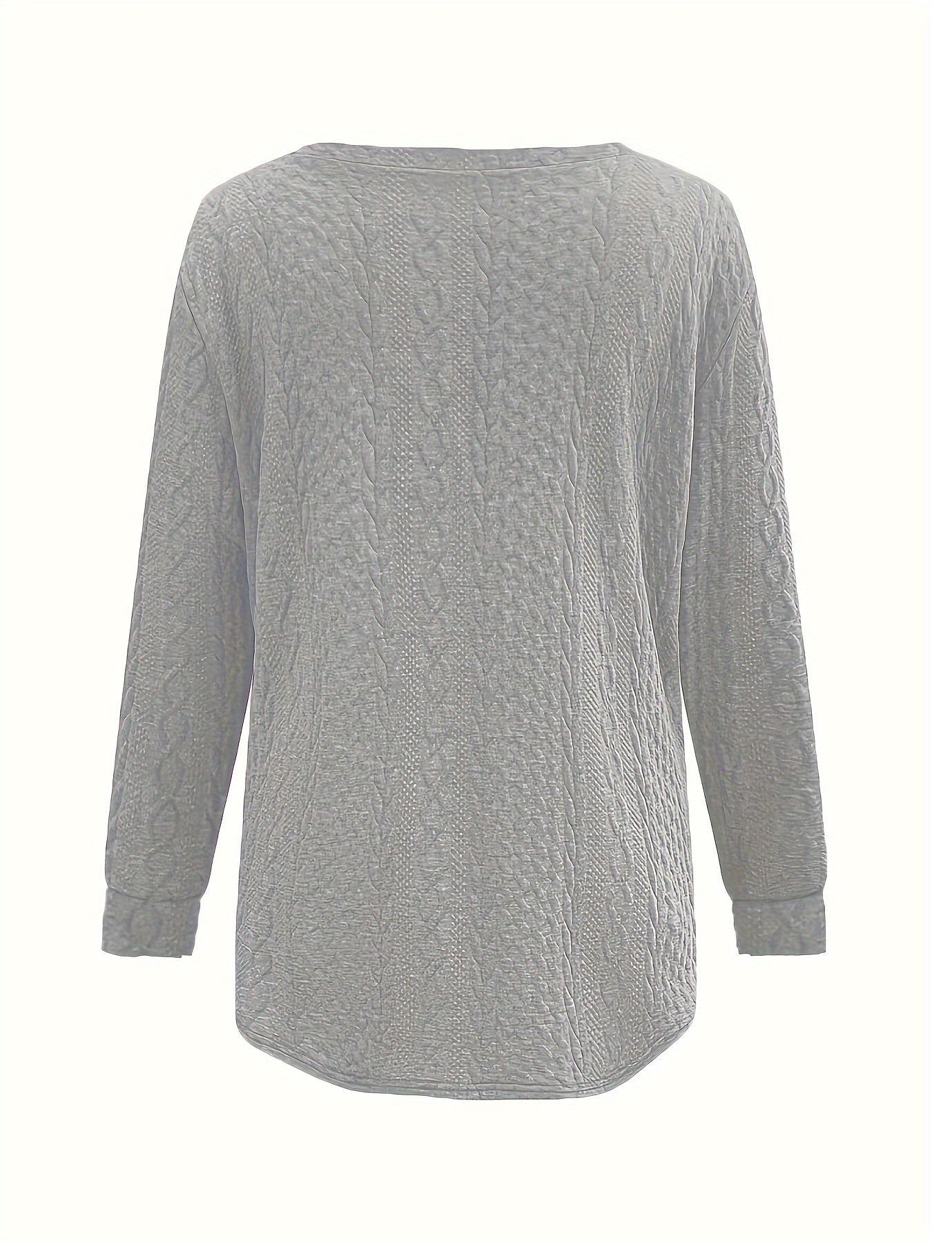 Pull à col rond de couleur unie 1XL au 5XL