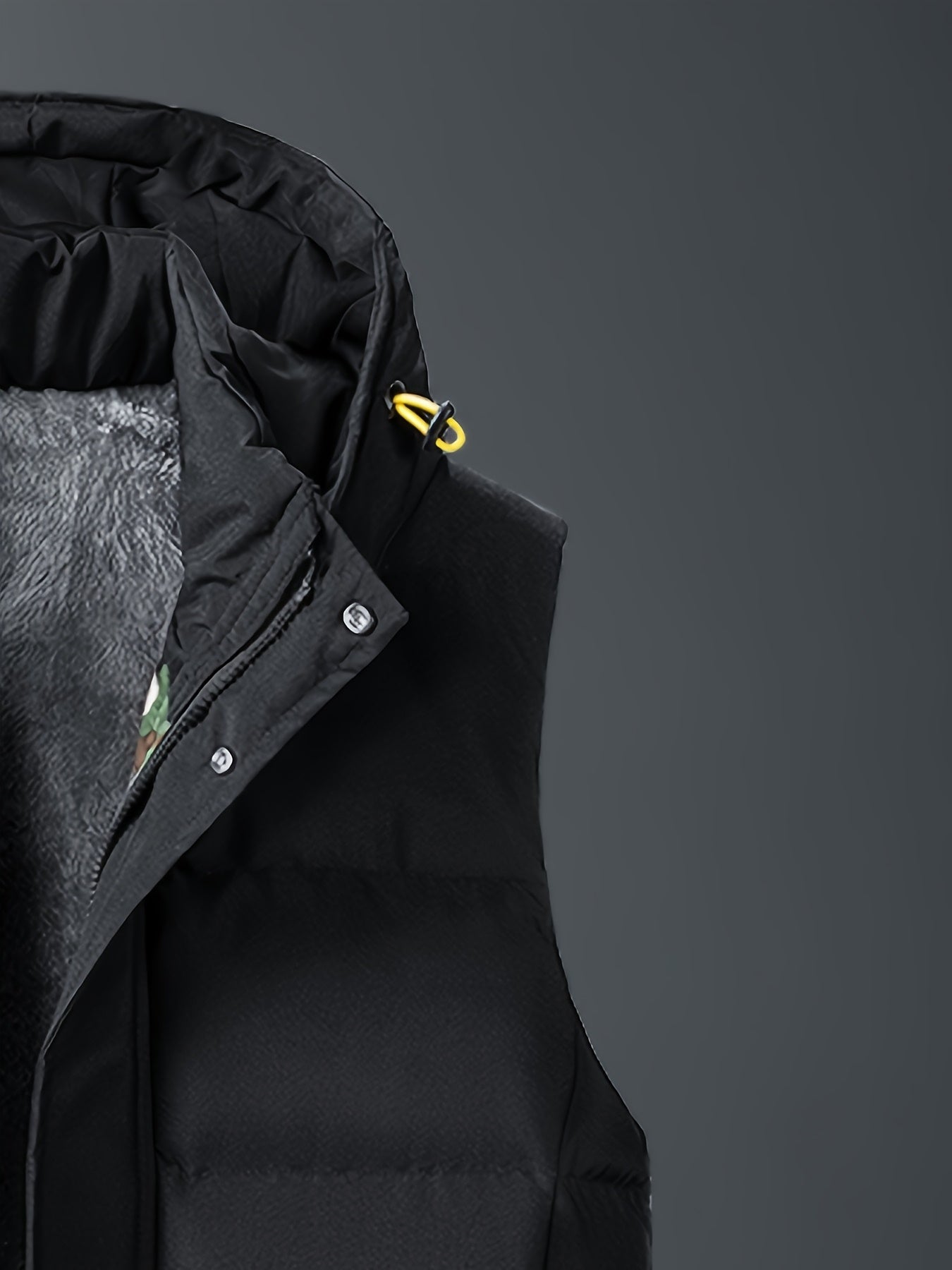 Gilet sans manches à capuche doublé polaire grande taille du 4XL au 7XL MAEJORKEN