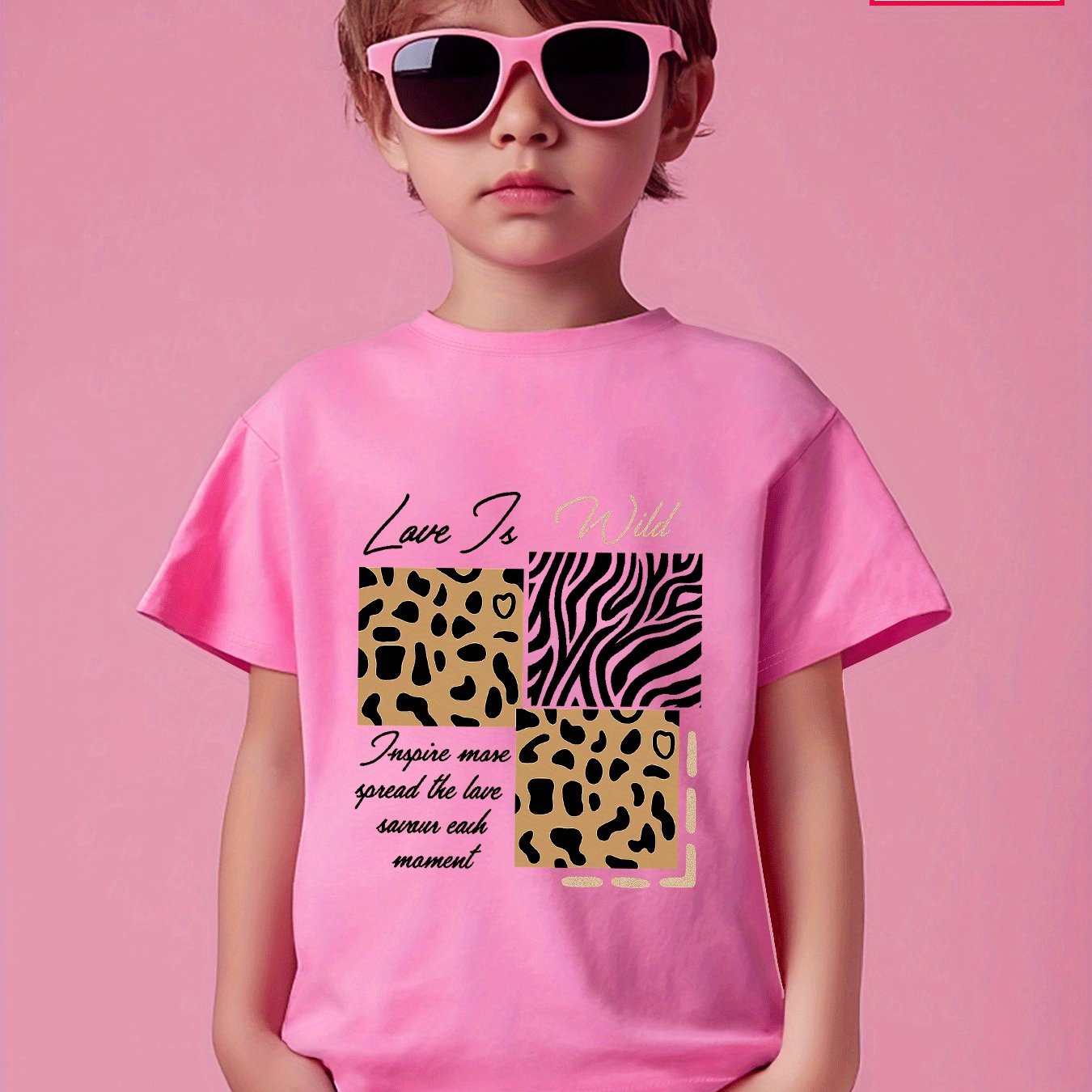 T-shirt en coton pour filles imprimé du 3 au 14 ans