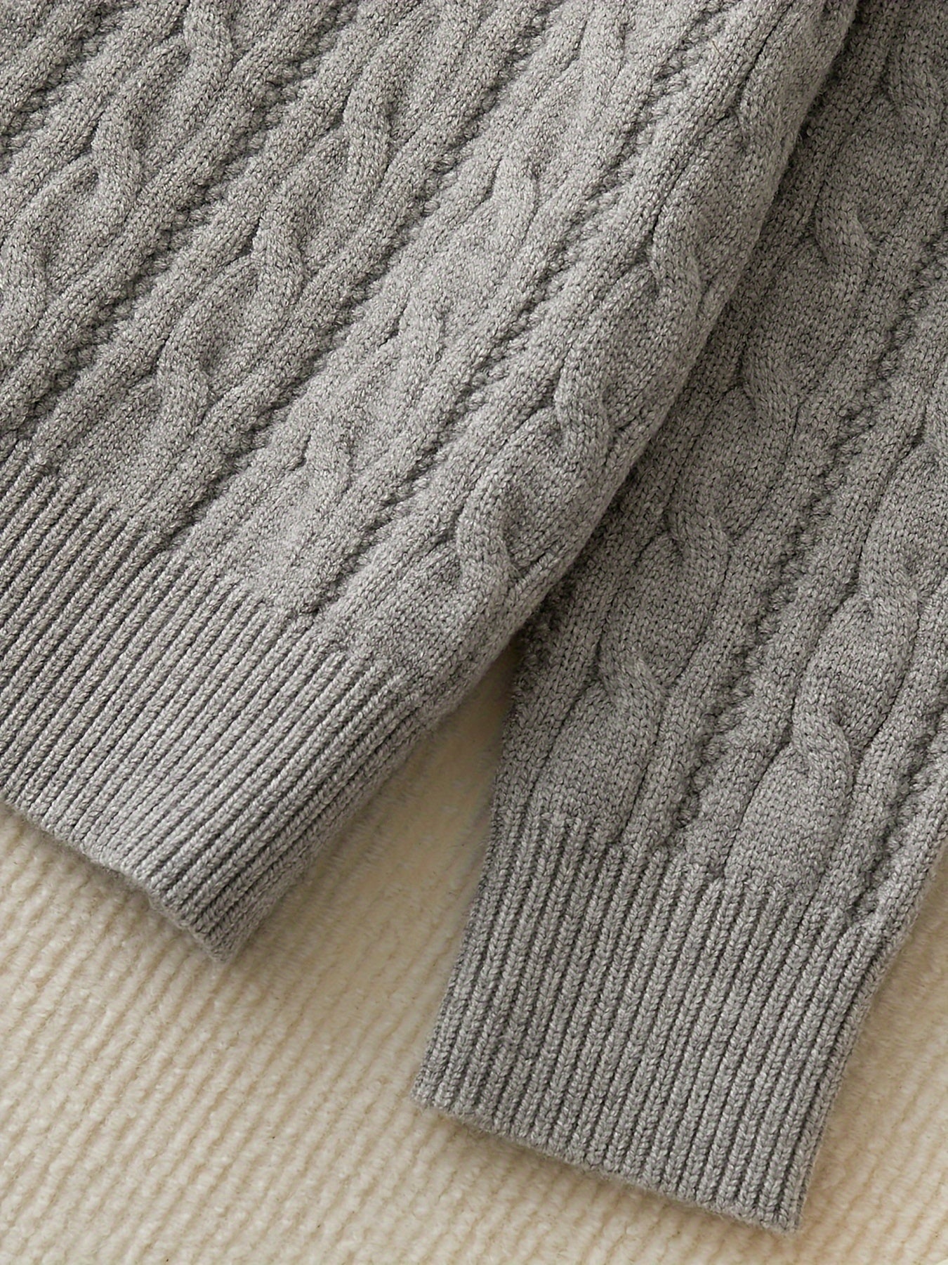Pull à col rond et épais garçons du 5 au 15 ans MAEJORKEN