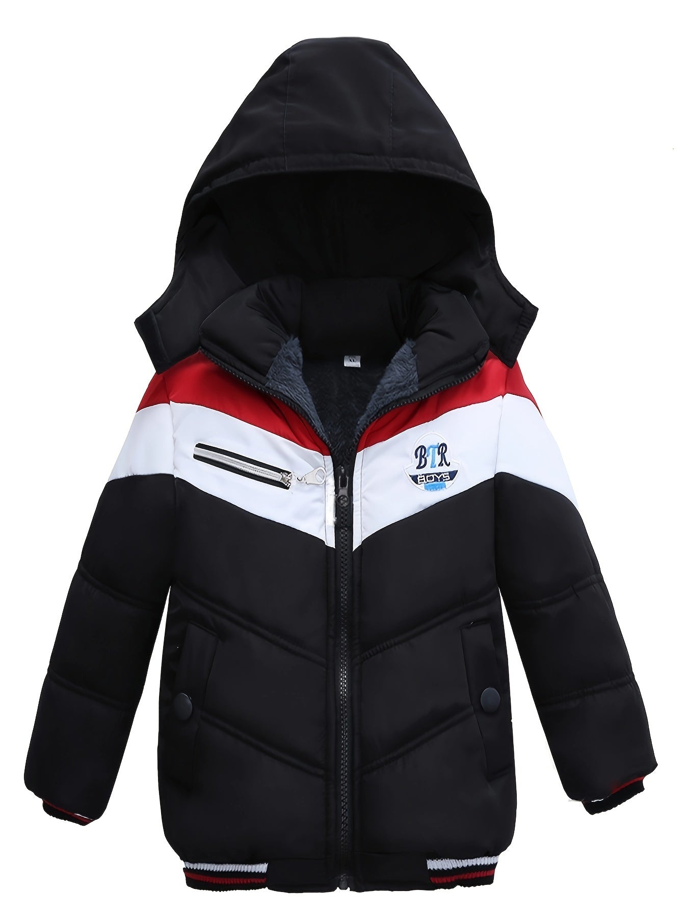 Manteau à capuche chaud pour garçons du 2 au 6 ans MAEJORKEN