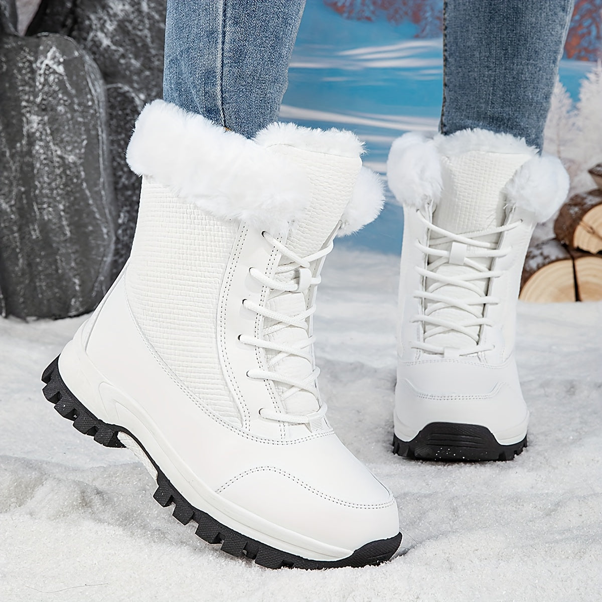 Bottes d hiver à lacets du 36 au 44 MAEJORKEN