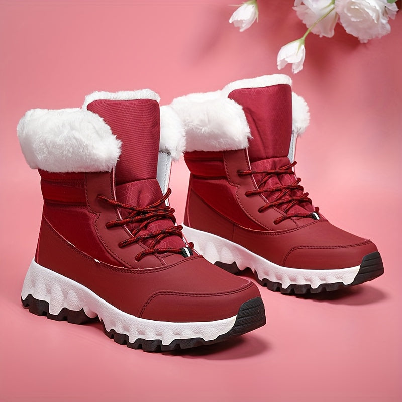 Bottes d hiver pour hommes et femmes avec col en fourrure du 35 au 44,5 MAEJORKEN