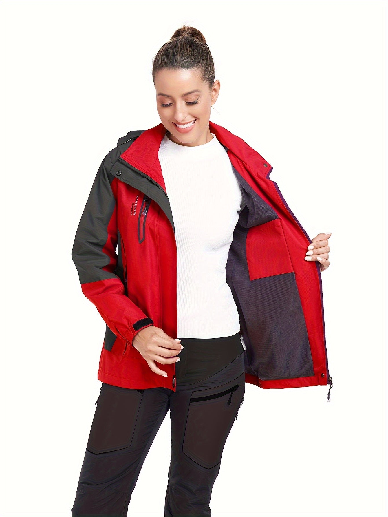 Veste d extérieur coupe-vent avec visière à capuche du S au 2XL MAEJORKEN