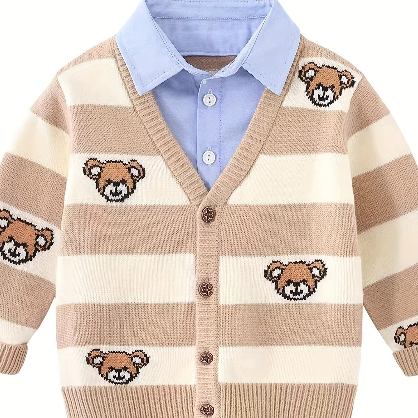 Gilet garçon faux deux pièces du 1 an au 8 ans