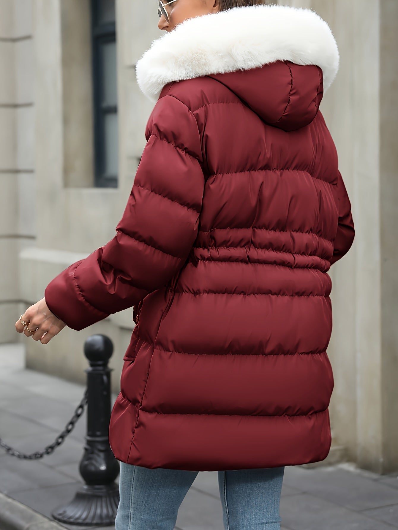 Blouson chaud à la mode grande taille femmes du XL au 5XL