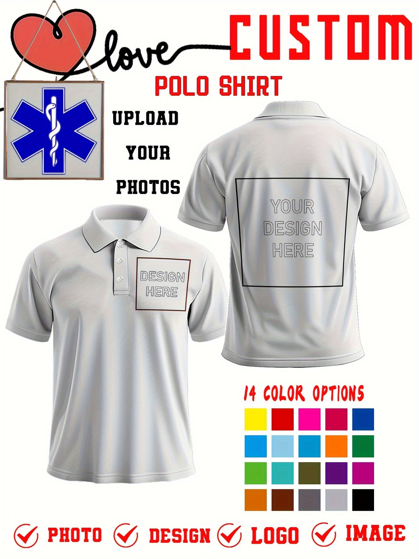 Polo uni personnalisée du S au 2XL