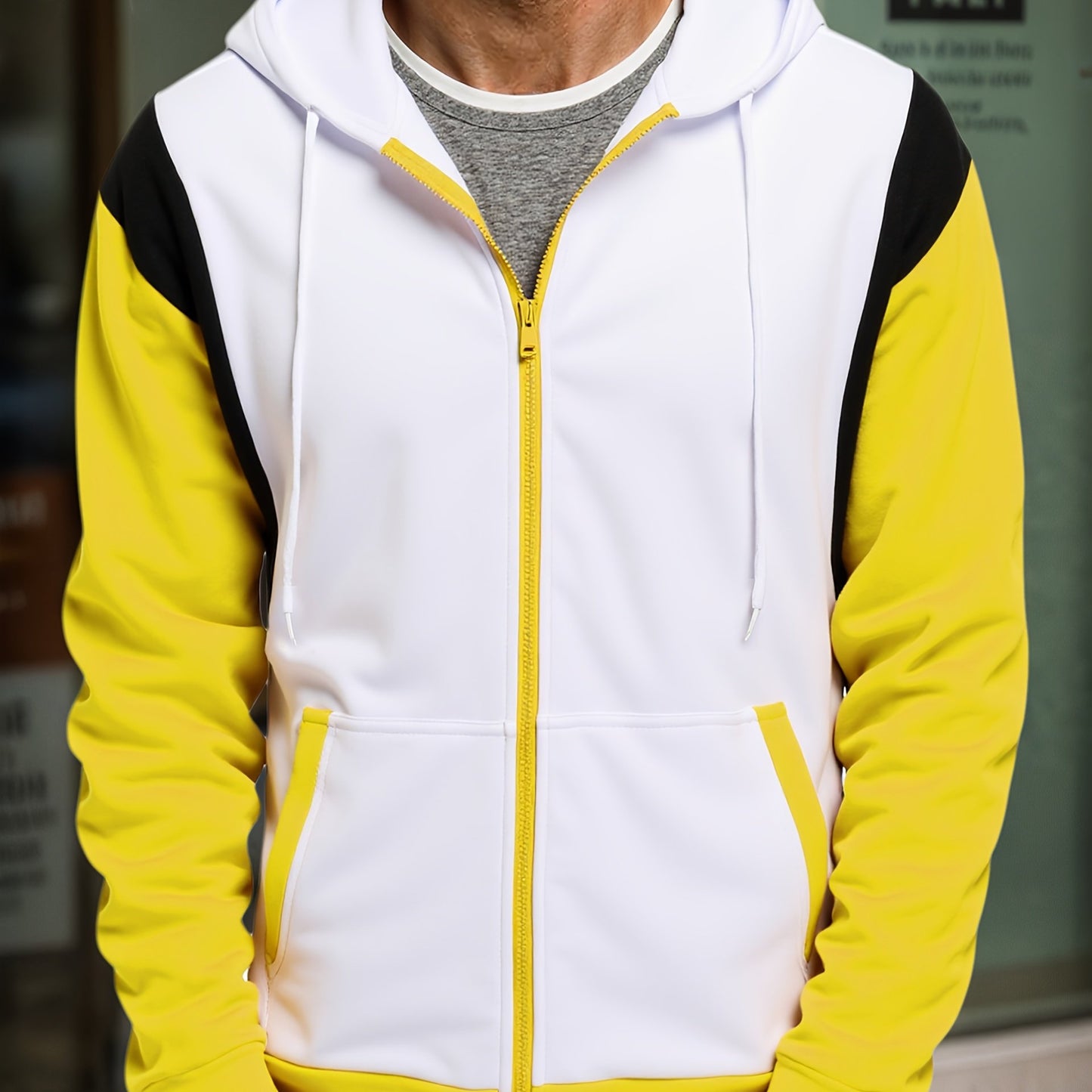 Veste zippé à capuche poche kangourou du S au 2XL