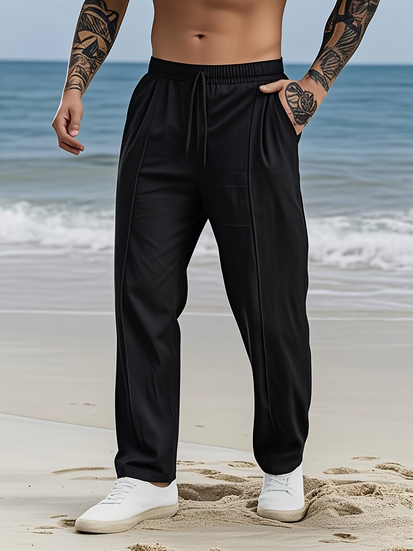 Pantalon en lin du S au 2XL MAEJORKEN