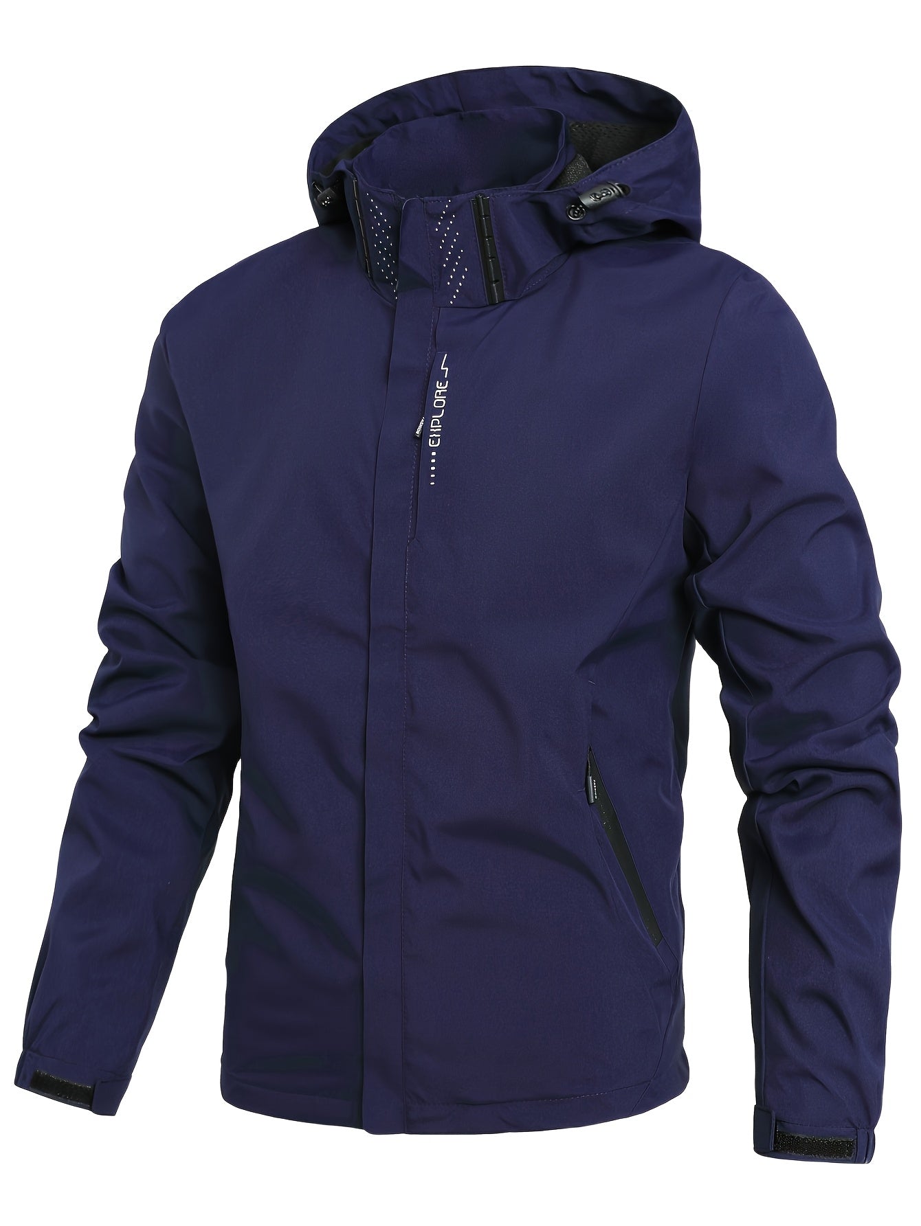Veste coupe-vent à capuche amovible du S au 3XL