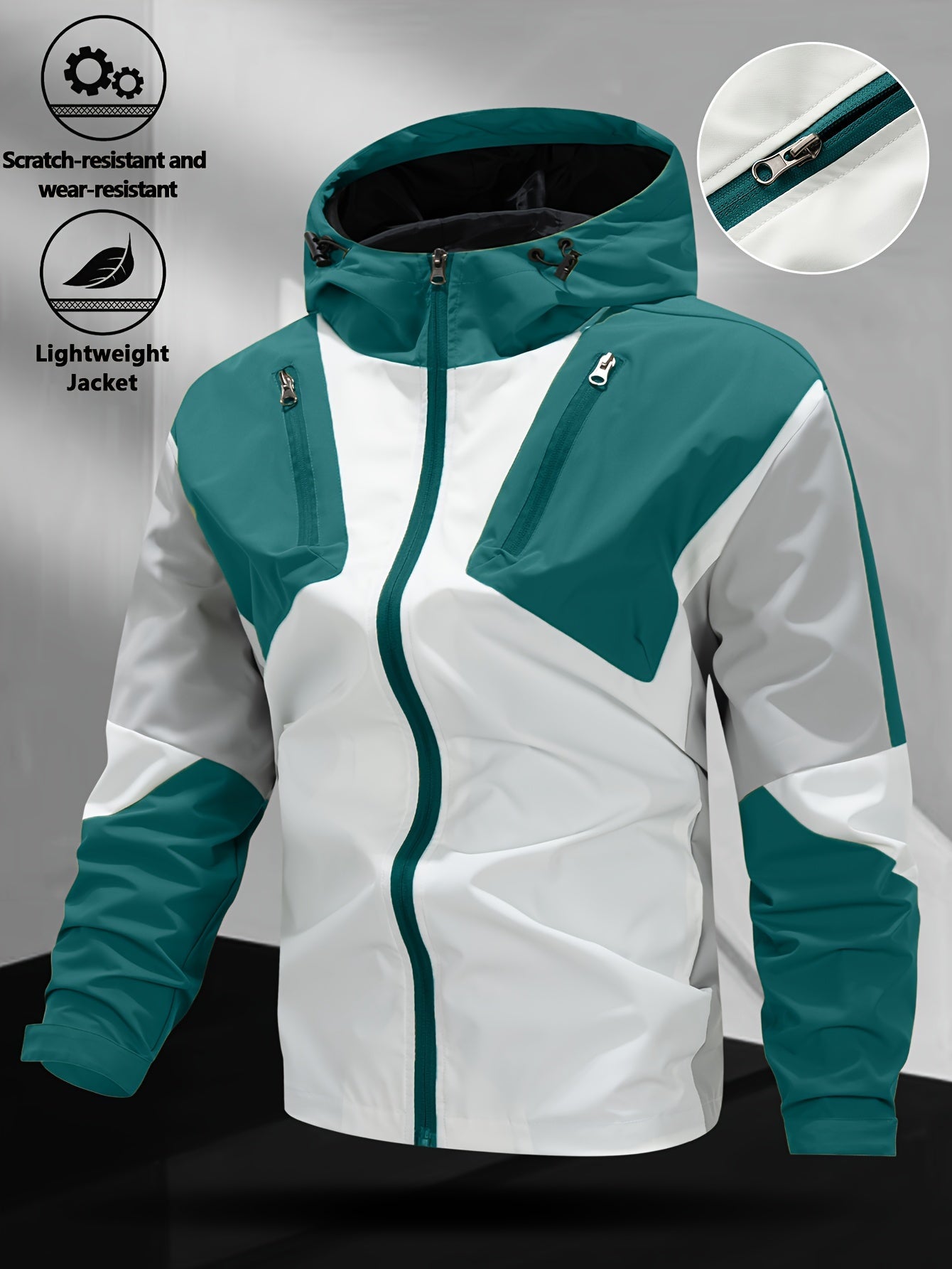 Veste coupe vent avec fermeture à glissière du XS au 2XL MAEJORKEN
