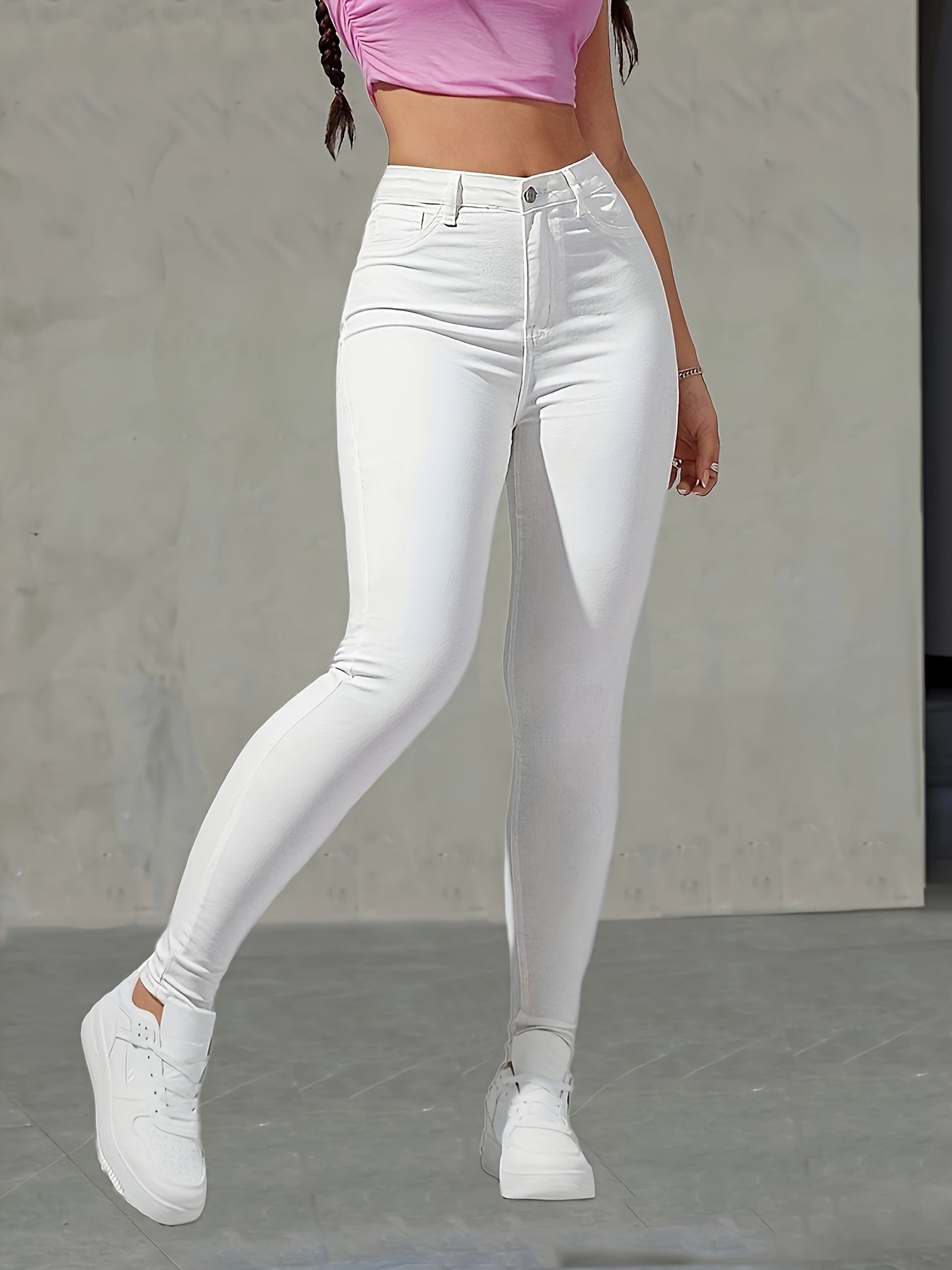 Jeans skinny extensibles taille haute pour femmes du XS au 2XL