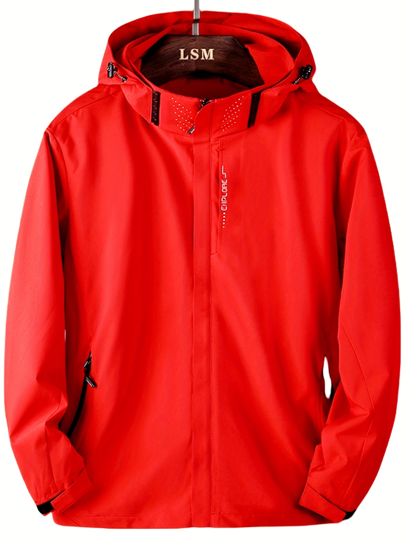 Veste coupe-vent à capuche amovible du S au 3XL