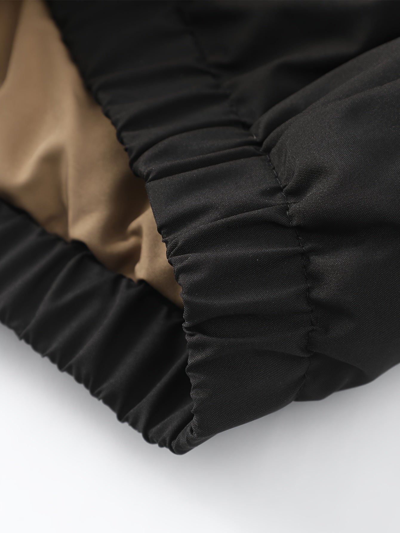 Blouson chaud réversible dotée de fermetures éclair de poignets élastiques et de poches inclinées du S au 3XL MAEJORKEN