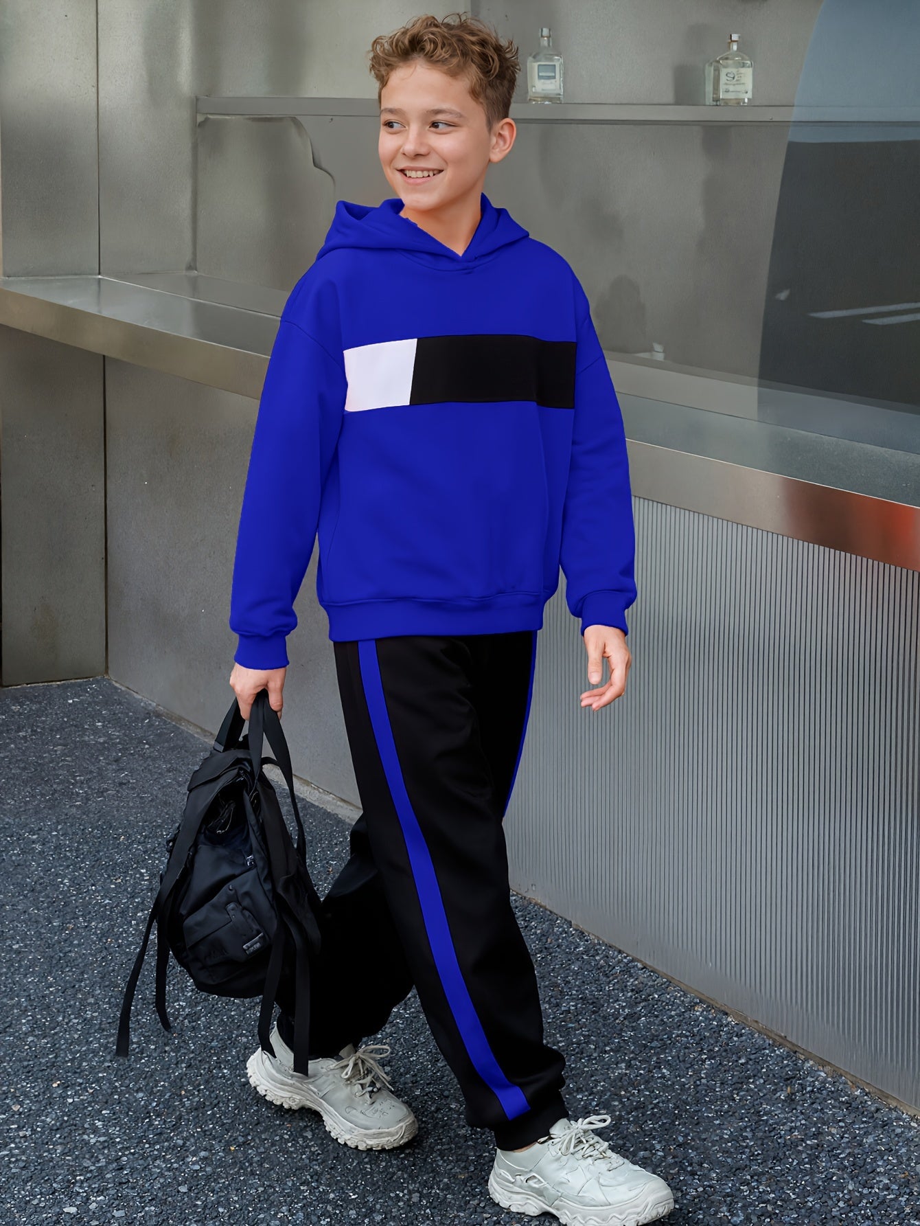 Ensemble 2 pièces sweat à capuche et pantalon de survêtement garçons du 8 au 14 ans MAEJORKEN