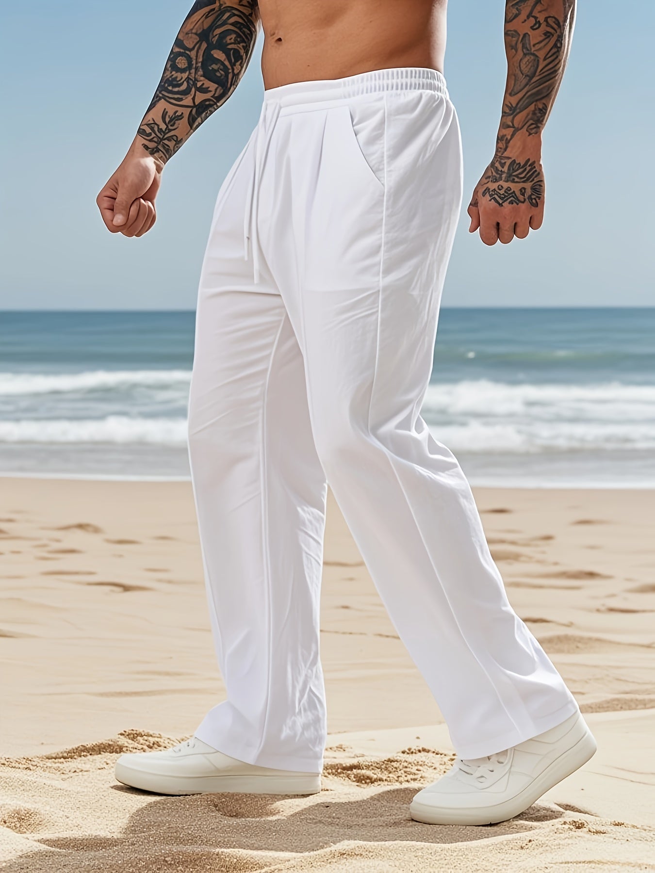 Pantalon en lin du S au 2XL MAEJORKEN