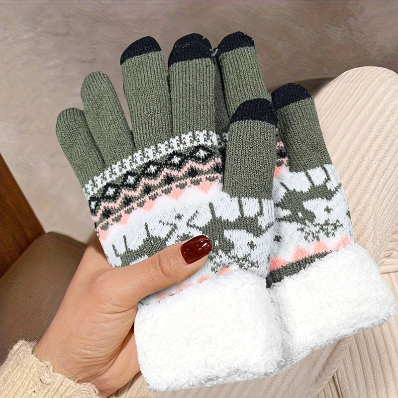 Paires de gants en polyester tricoté MAEJORKEN