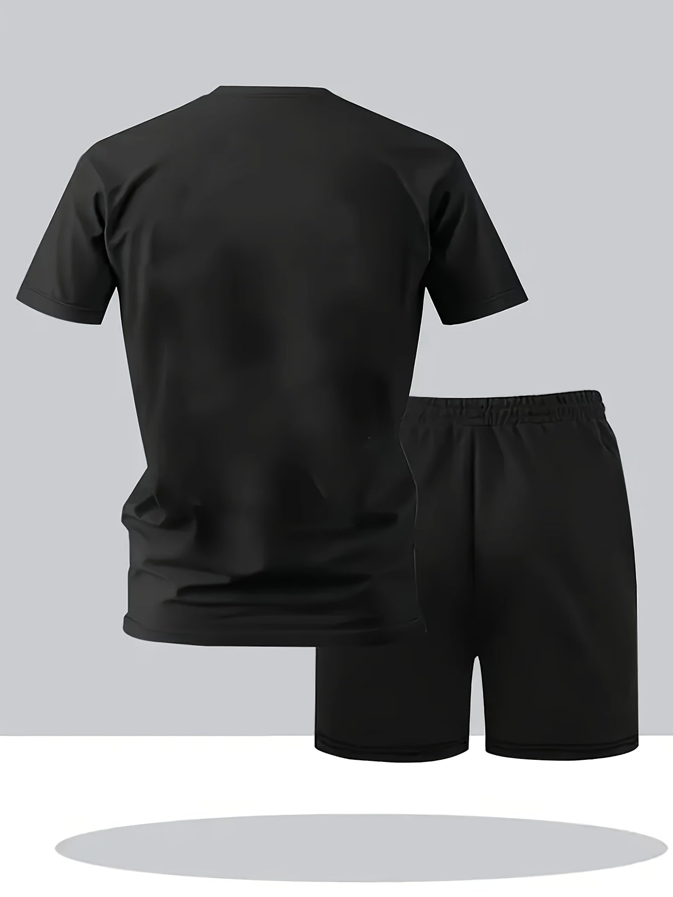 Ensemble 3 pièces 2 t-shirts et 1 short du S au 2XL