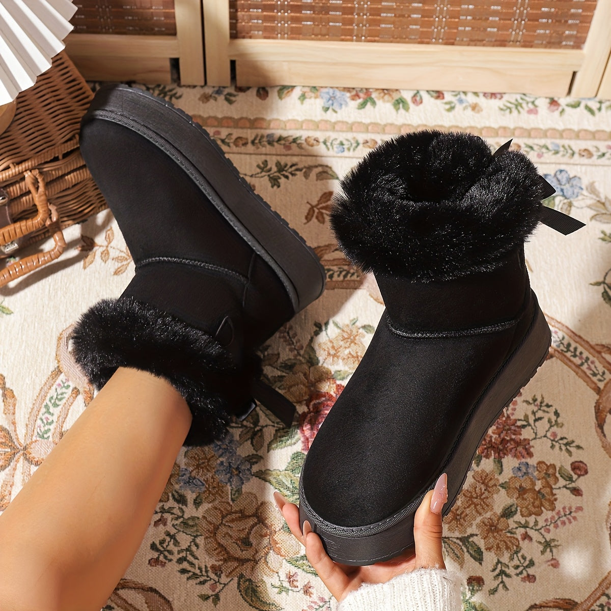 Bottes d hiver à enfiler confortables doublées de polaire du 35,5 au 40 MAEJORKEN