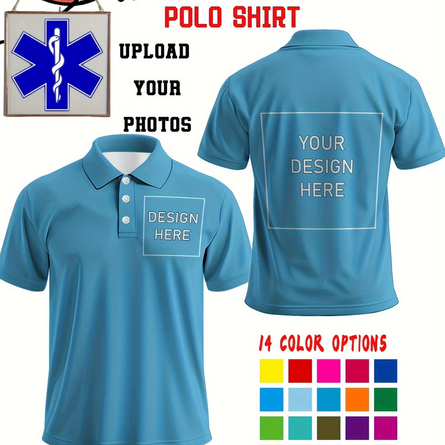 Polo uni personnalisée du S au 2XL