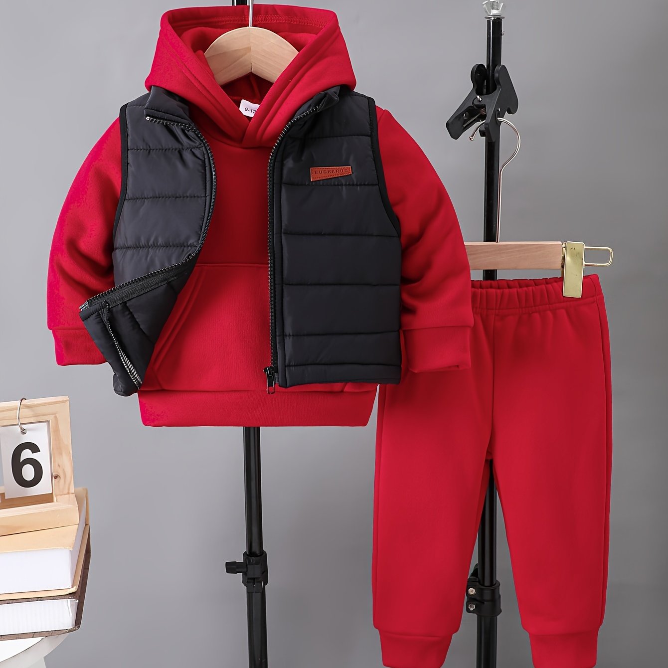 Ensemble 3 pièces gilet sweat et pantalon pour bébés garçons du 6 mois au 3 ans MAEJORKEN