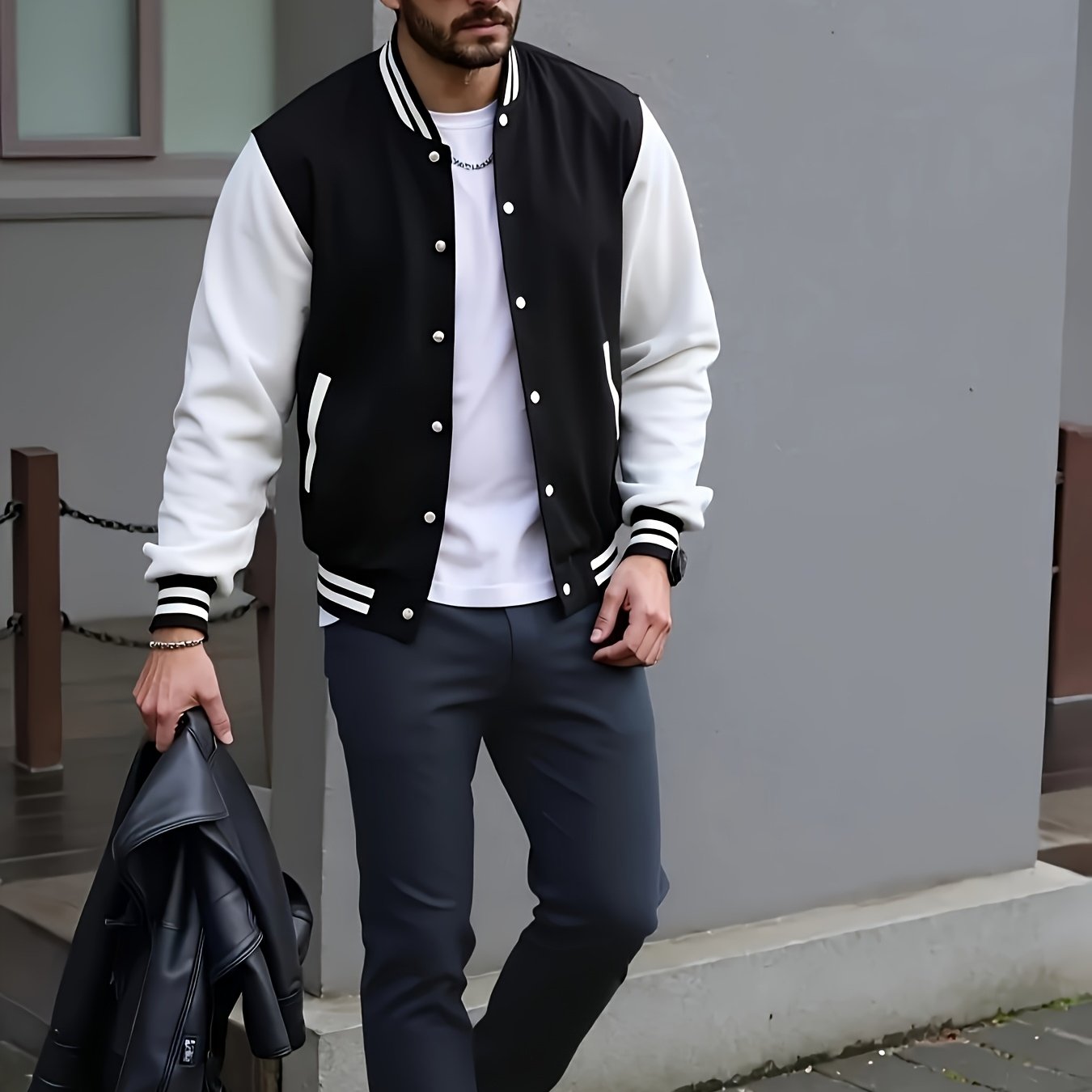 Veste de baseball avec poche du S au 3XL