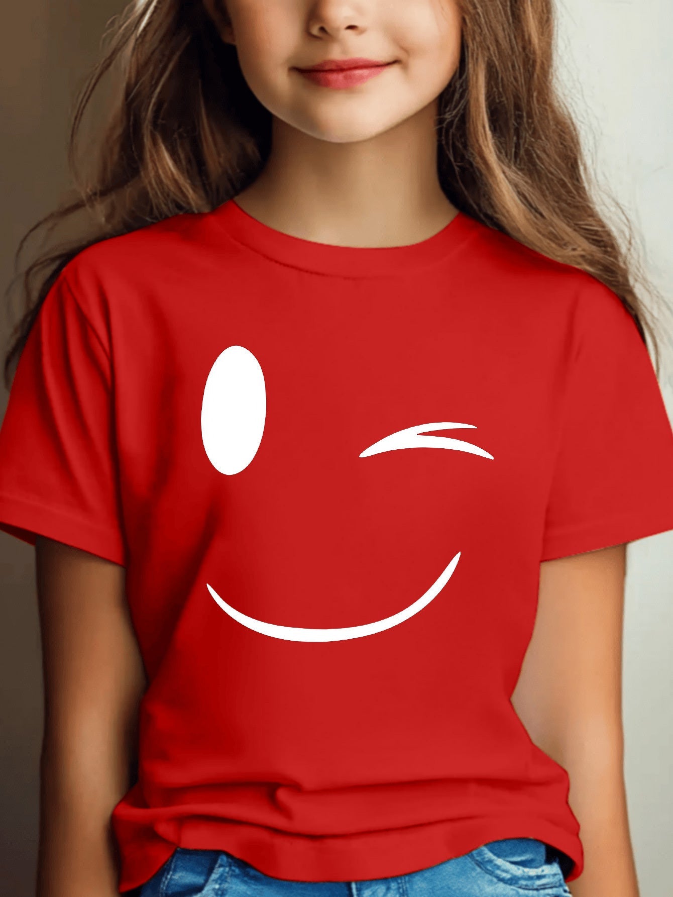 T-shirt à manches courtes décontracté en coton pour filles du 5 au 14 ans MAEJORKEN