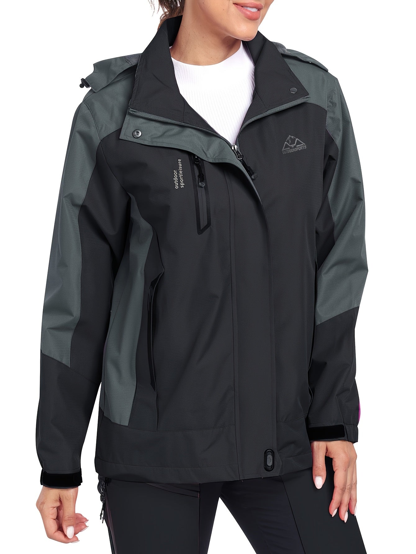 Veste d extérieur coupe-vent avec visière à capuche du S au 2XL MAEJORKEN