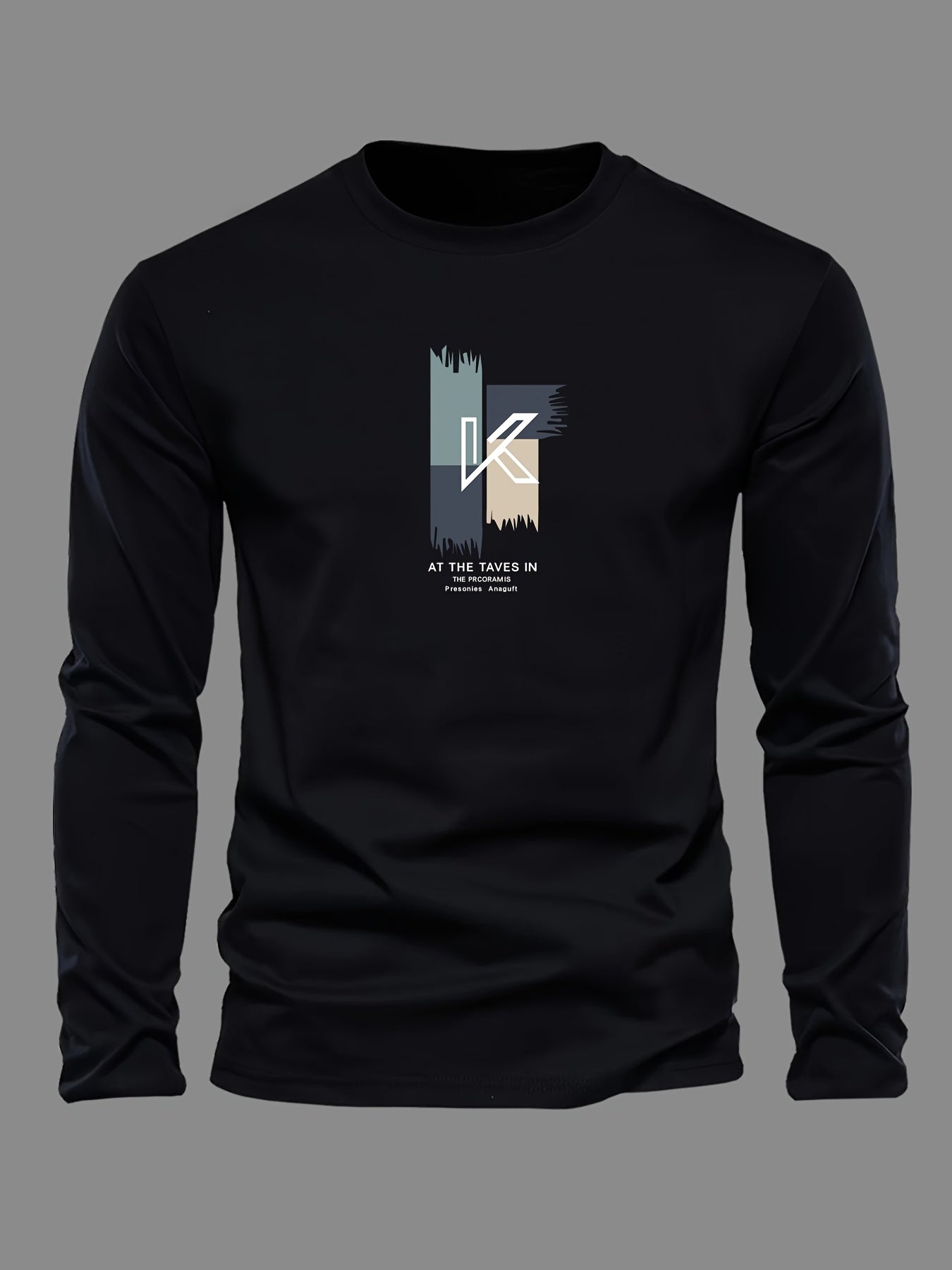 Lot de 3 t-shirts à manches longues 100% coton col rond du XS au 2XL