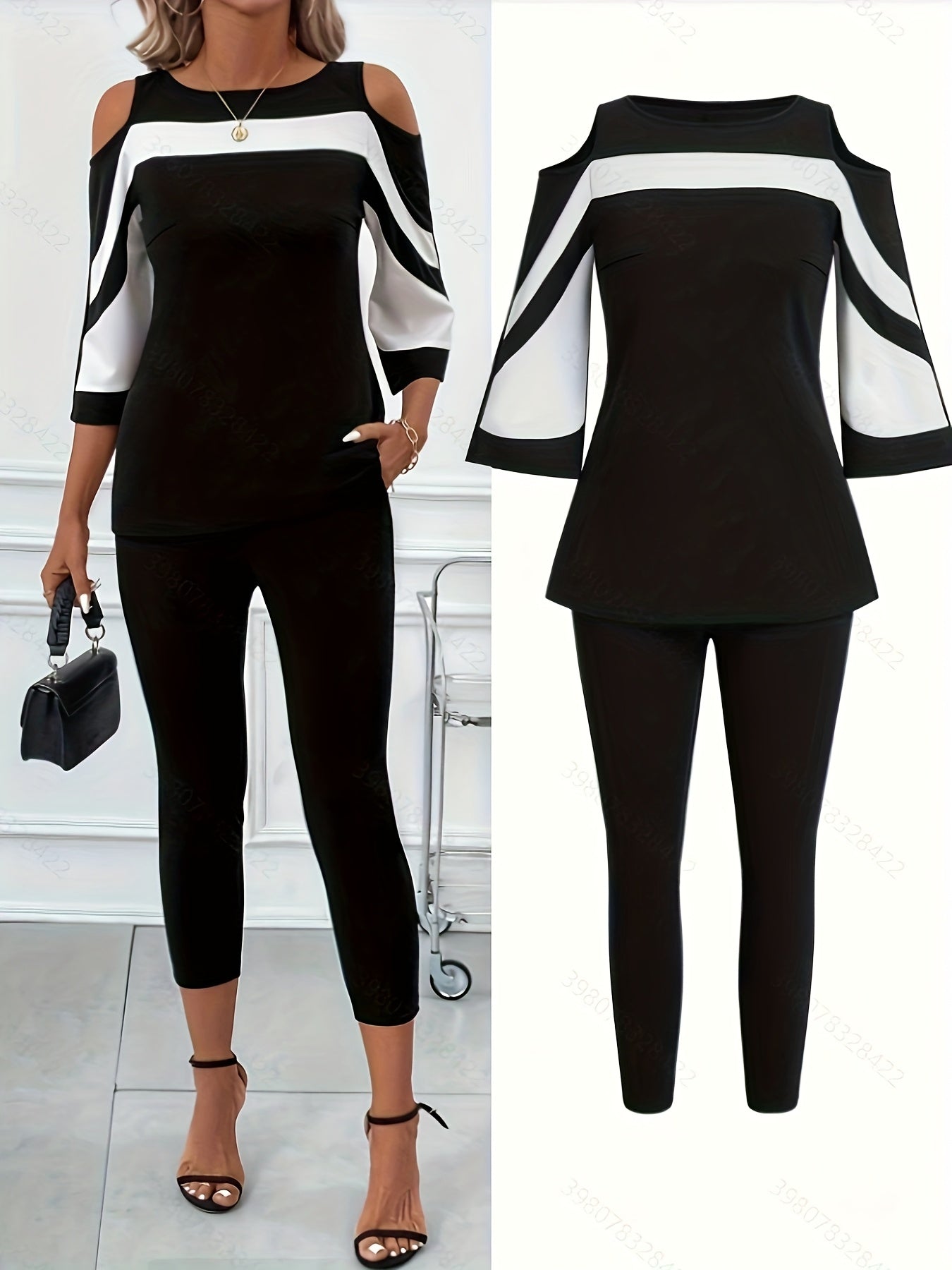 Ensemble tailleur et pantalon élégant du S au 2XL
