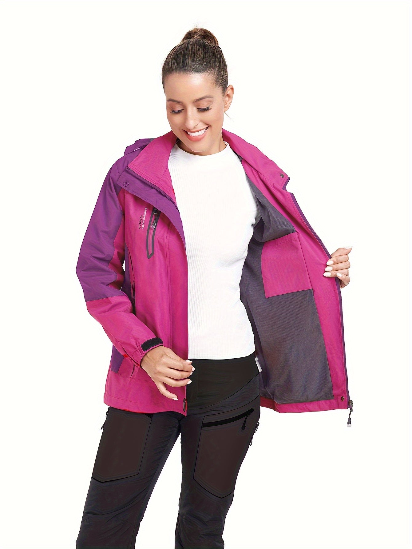 Veste d extérieur coupe-vent avec visière à capuche du S au 2XL MAEJORKEN