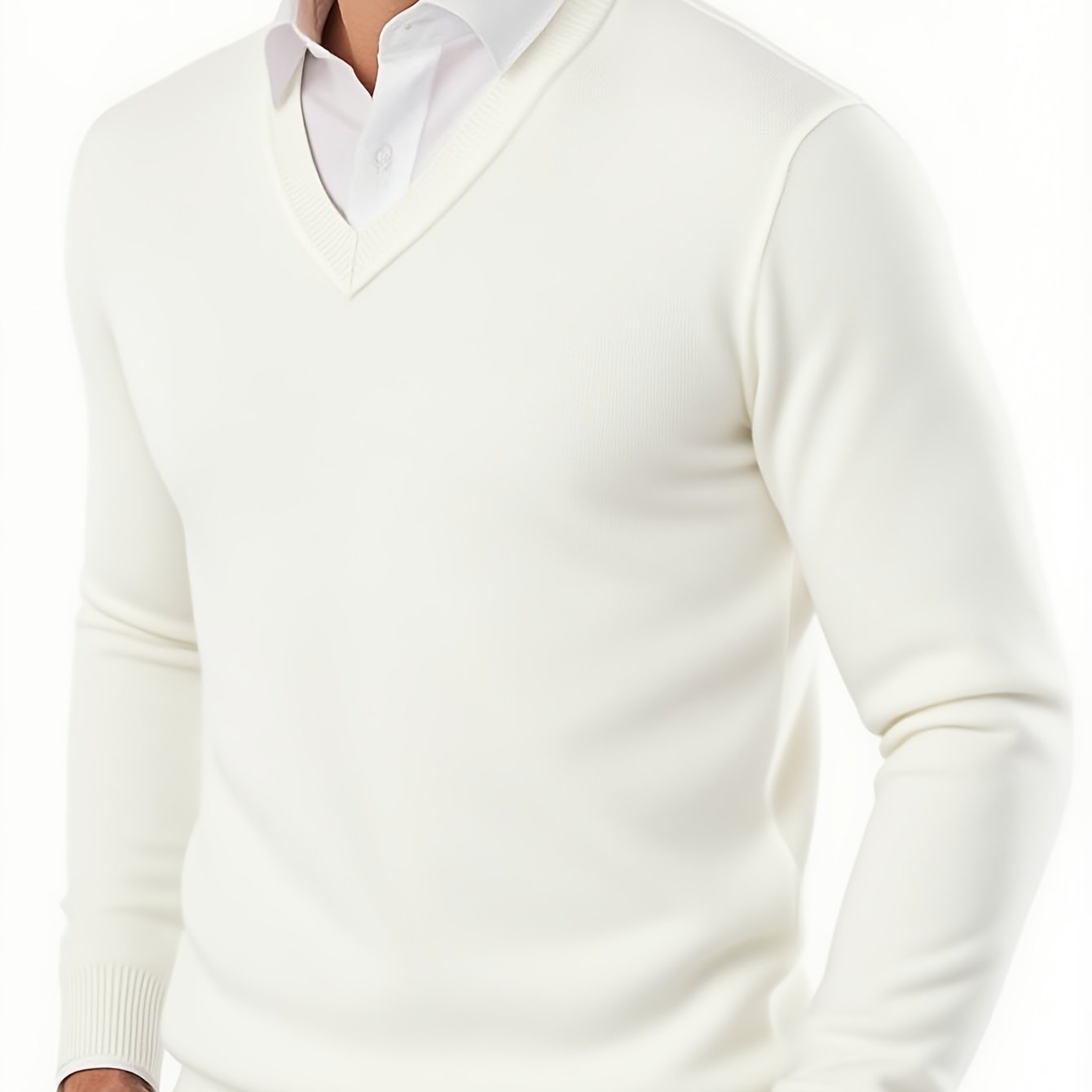 Pull en tricot à col en V du XS au 2XL