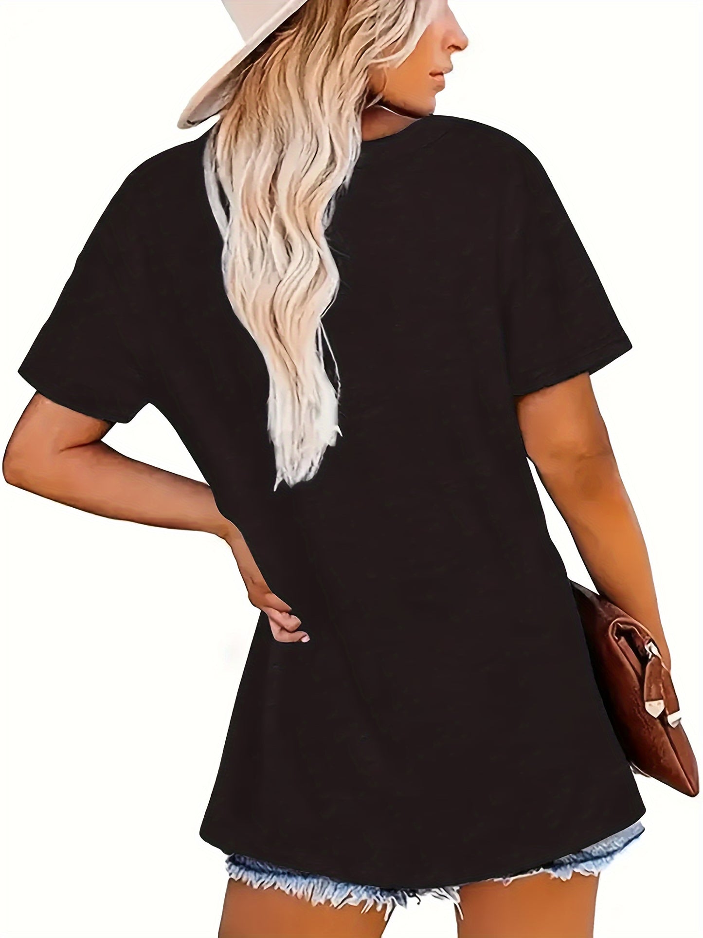 T-shirt décontracté personnalisable à col en V du S au 2XL