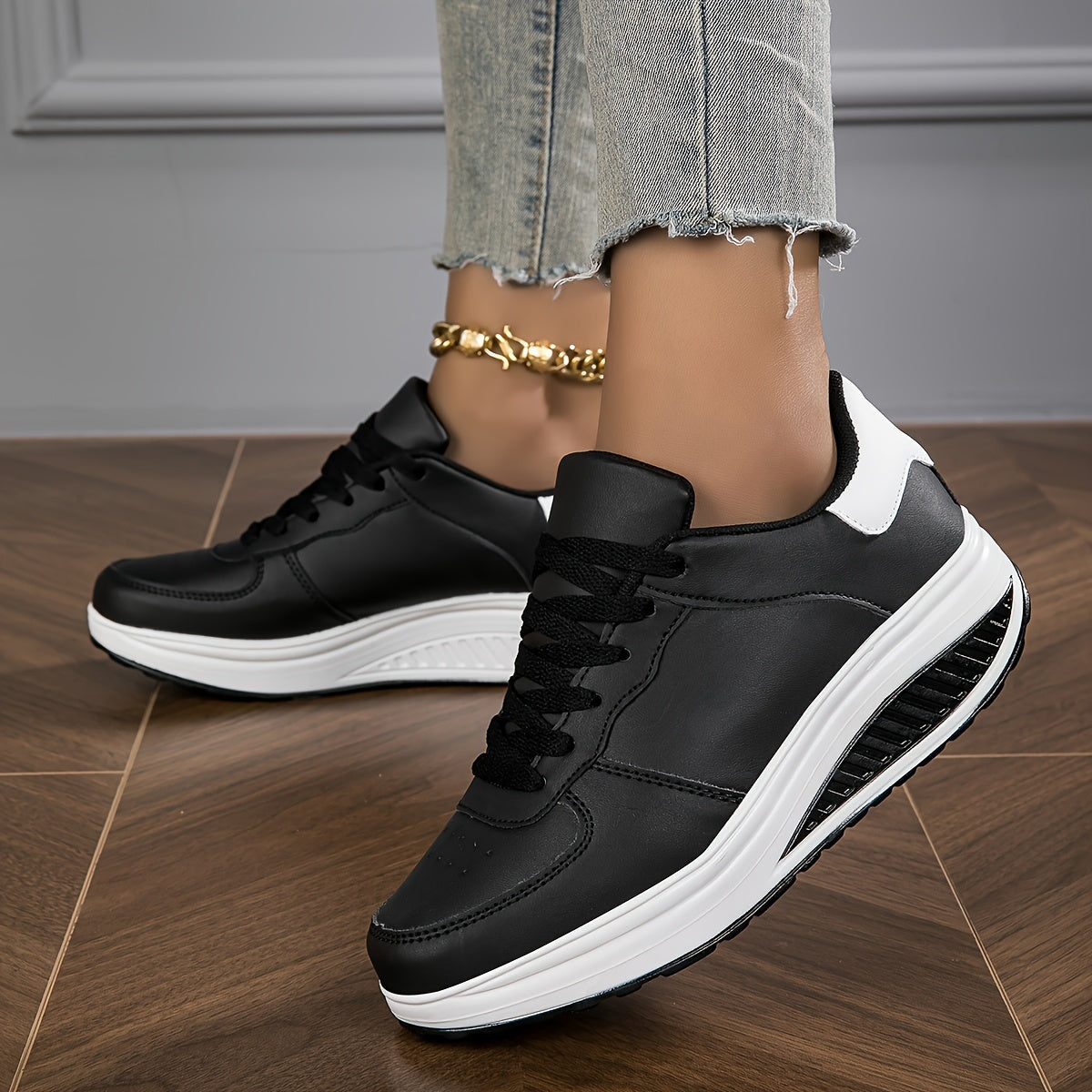 Baskets compensées à la mode confortables du 33,5 au 40
