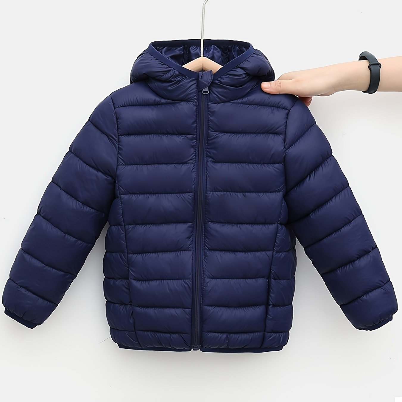 Blouson de couleur unie rembourré pour bébé garçons et filles du 1 ans au 12 ans MAEJORKEN