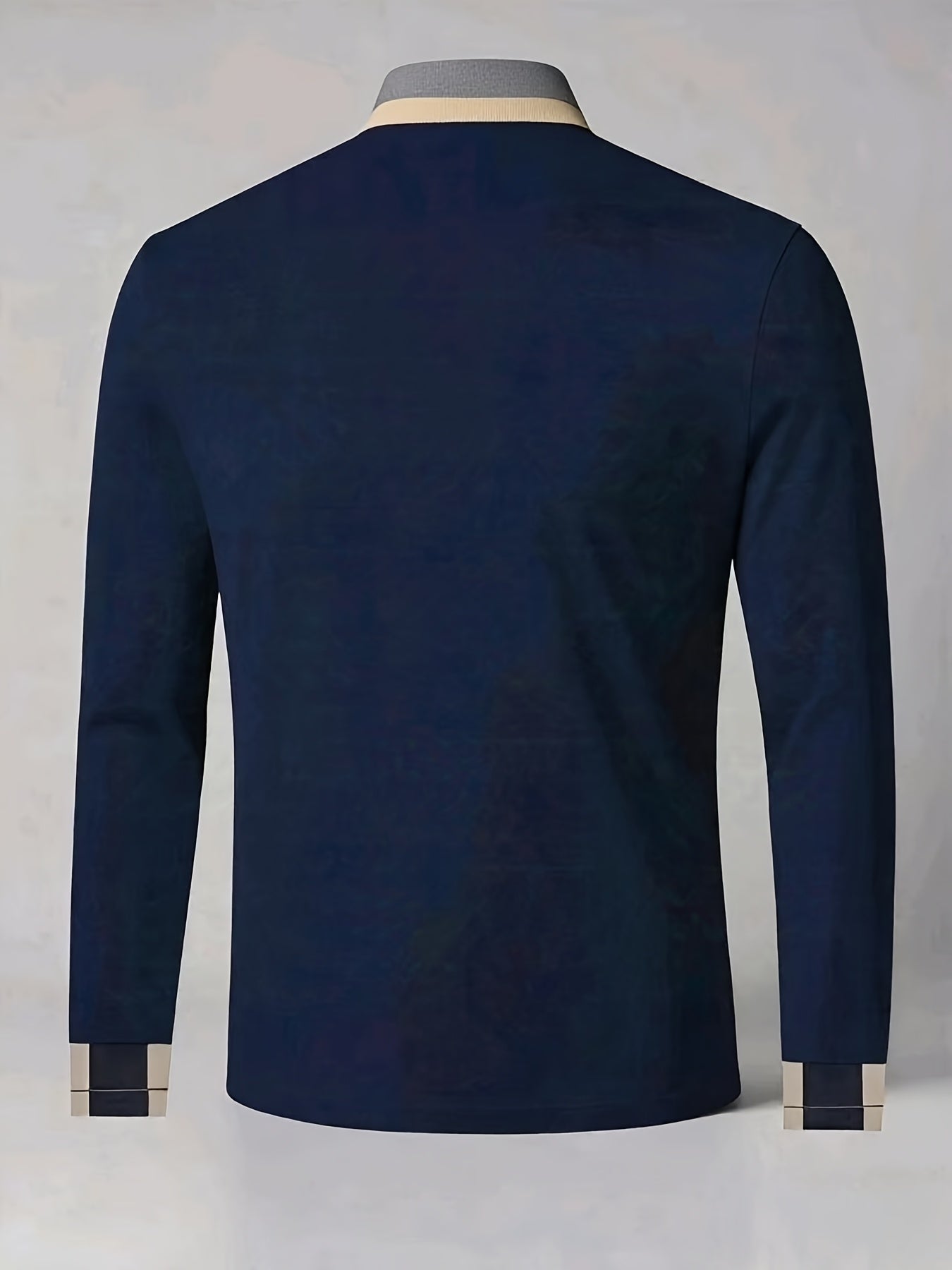 Pull à col boutonné à manches longues du S au 2XL