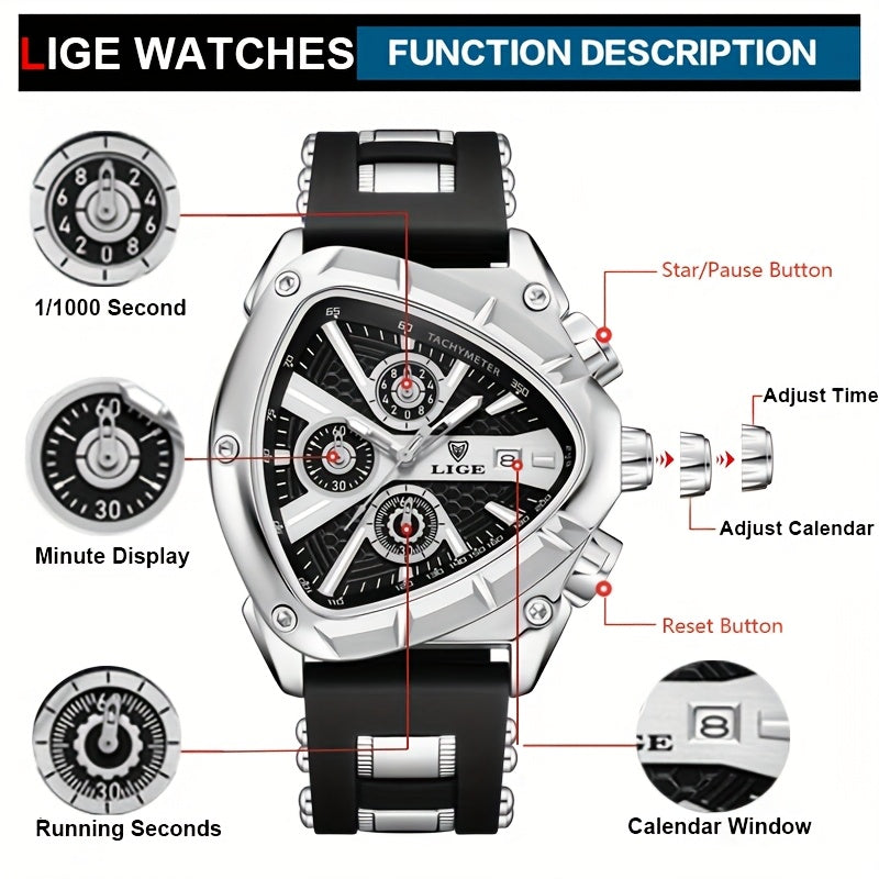 Montre à quartz avec bracelet en silicone ( boitier non inclus ) MAEJORKEN