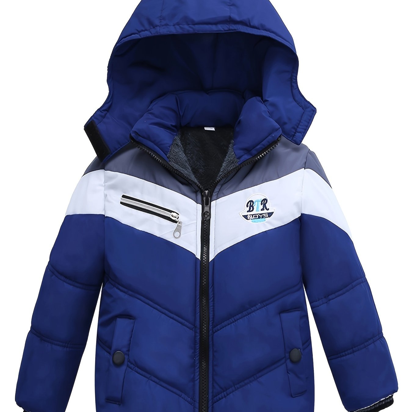 Manteau à capuche chaud pour garçons du 2 au 6 ans MAEJORKEN