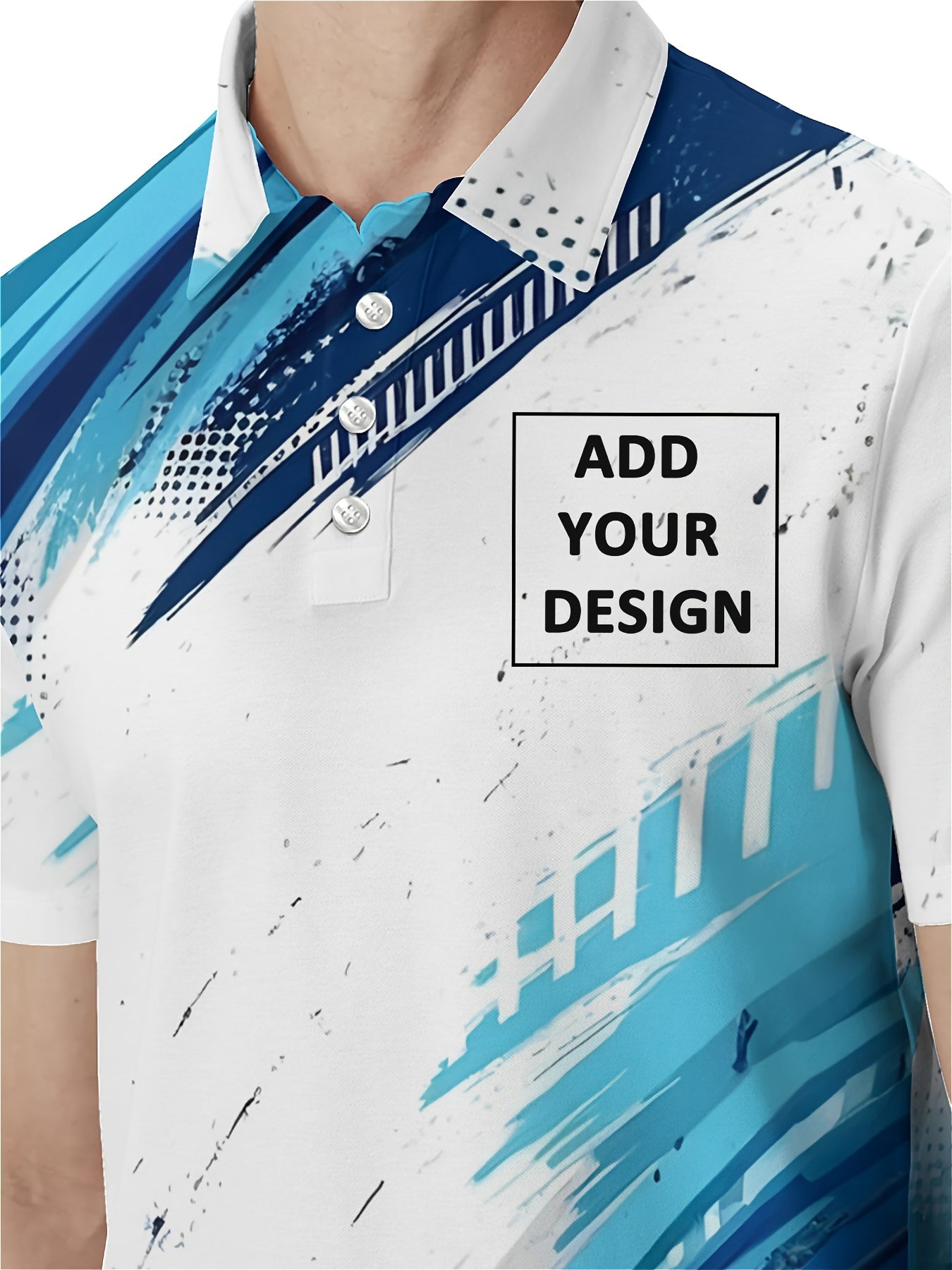 Polo grande taille logo/texte/image personnalisés du 3XL au 8XL