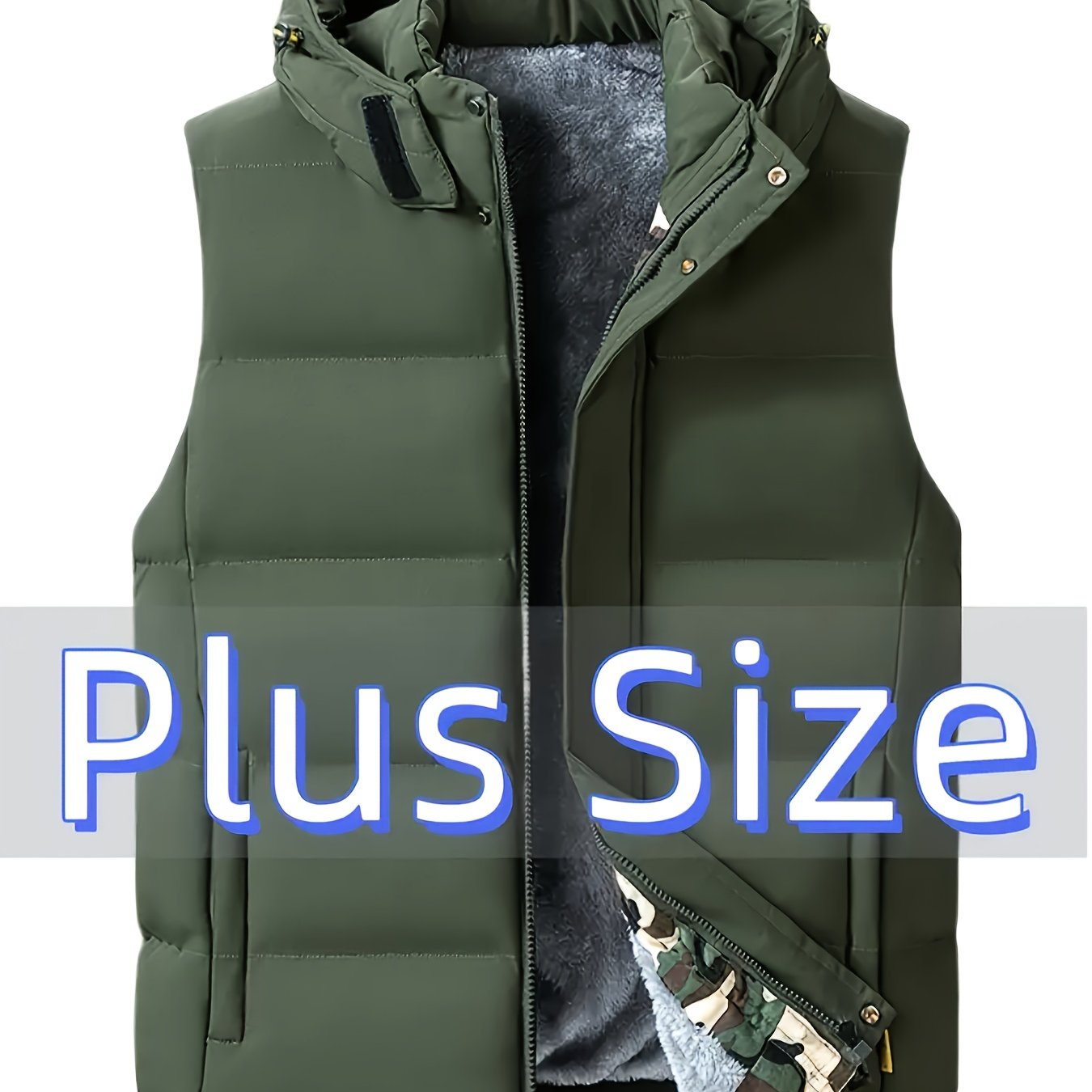 Gilet sans manches à capuche doublé polaire du S au 3XL MAEJORKEN