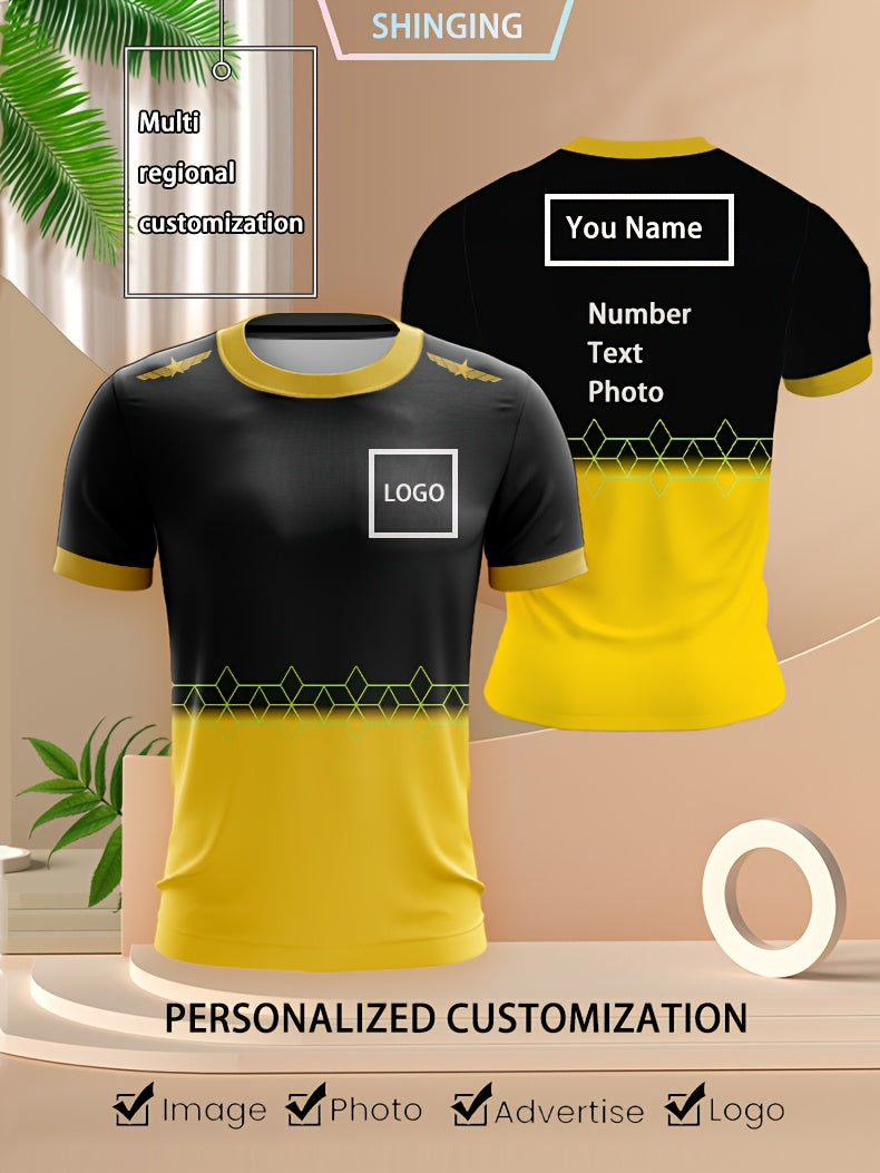 T-shirt de sport décontracté personnalisable imprimé dégradé du XXS au 3XL MAEJORKEN