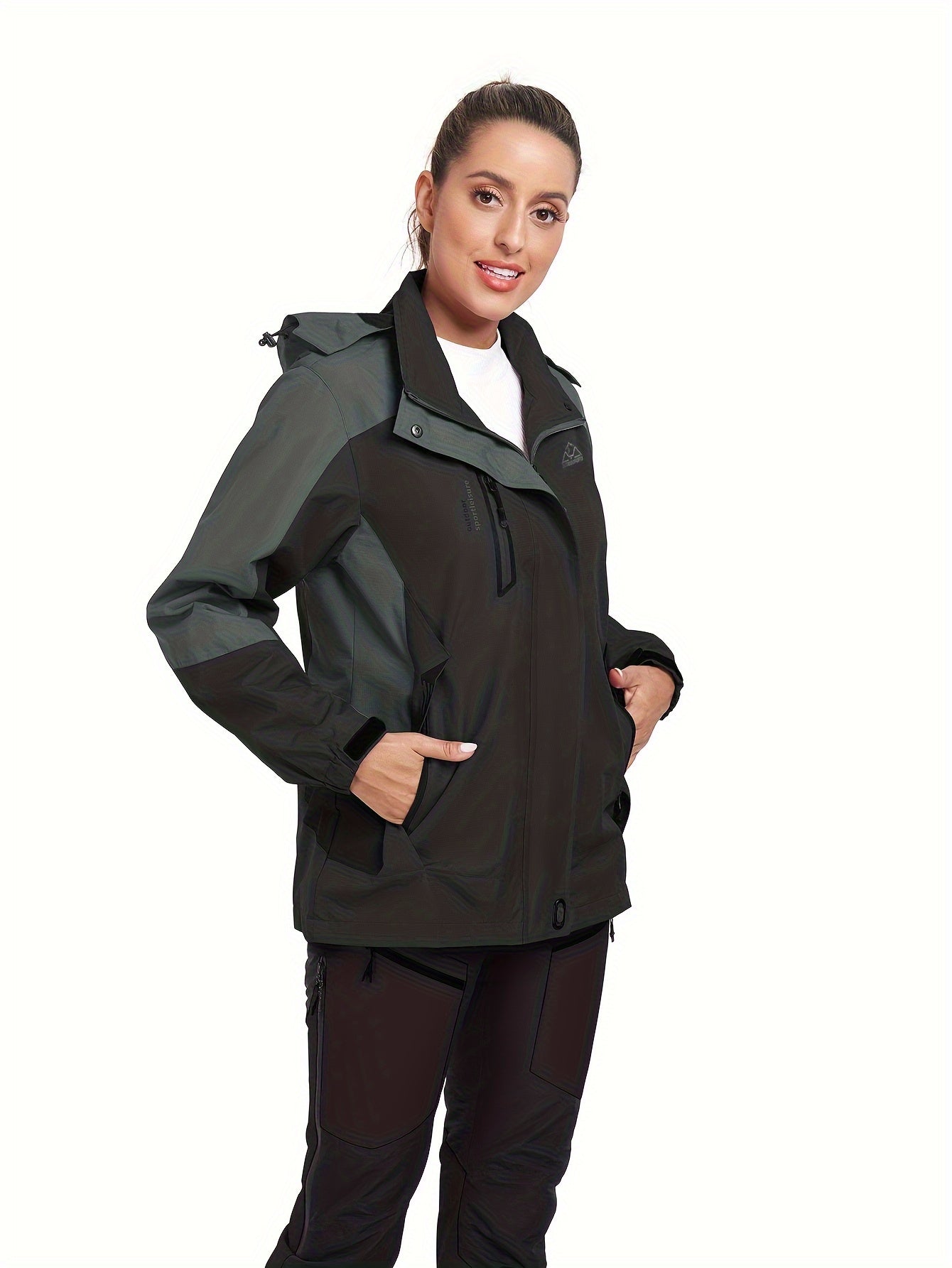 Veste d extérieur coupe-vent avec visière à capuche du S au 2XL MAEJORKEN